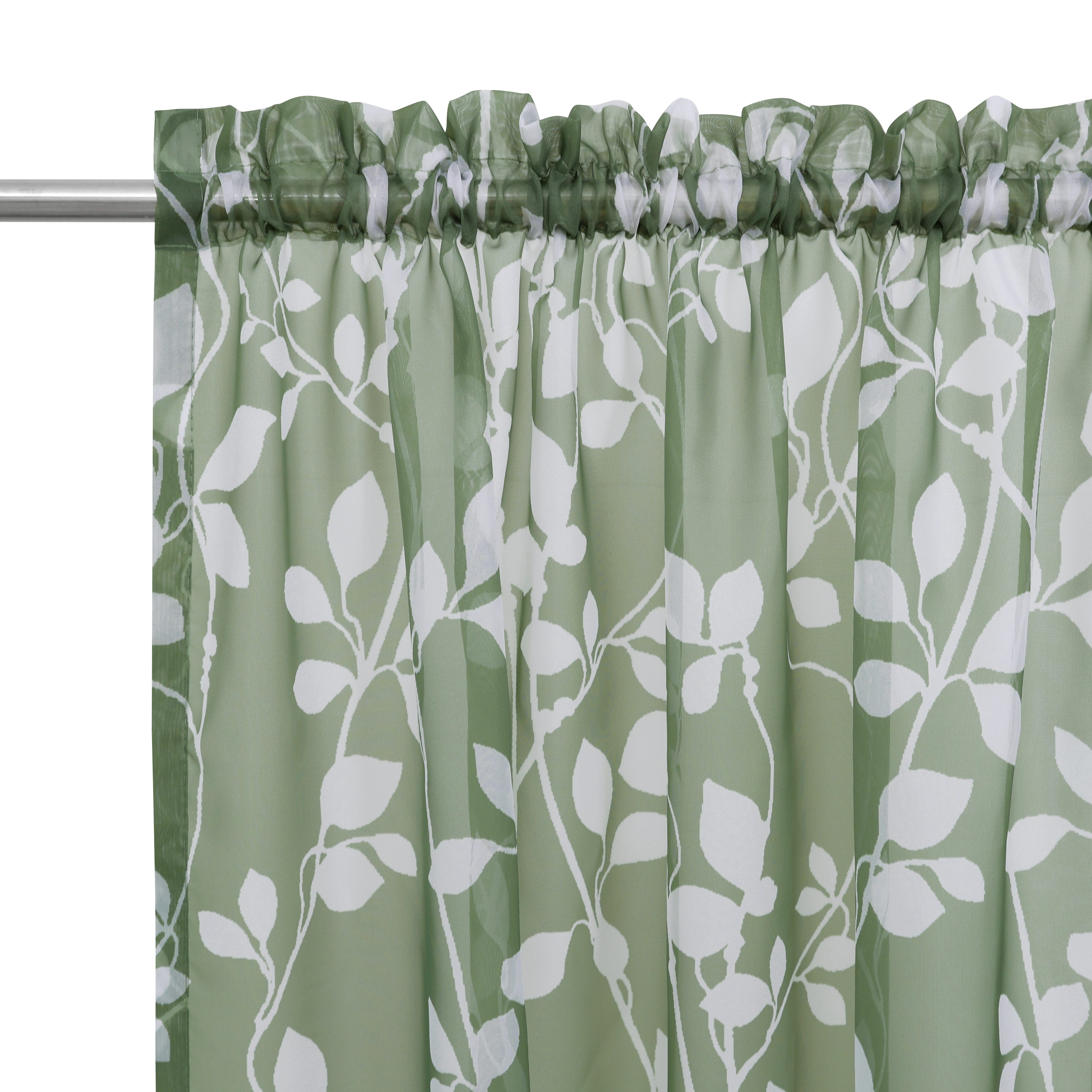OTTO home Gardine Issoire (1 St), Stangendurchzug, transparent, Wohnzimmer, Schlafzimmer, Esszimmer, gemustert, modern