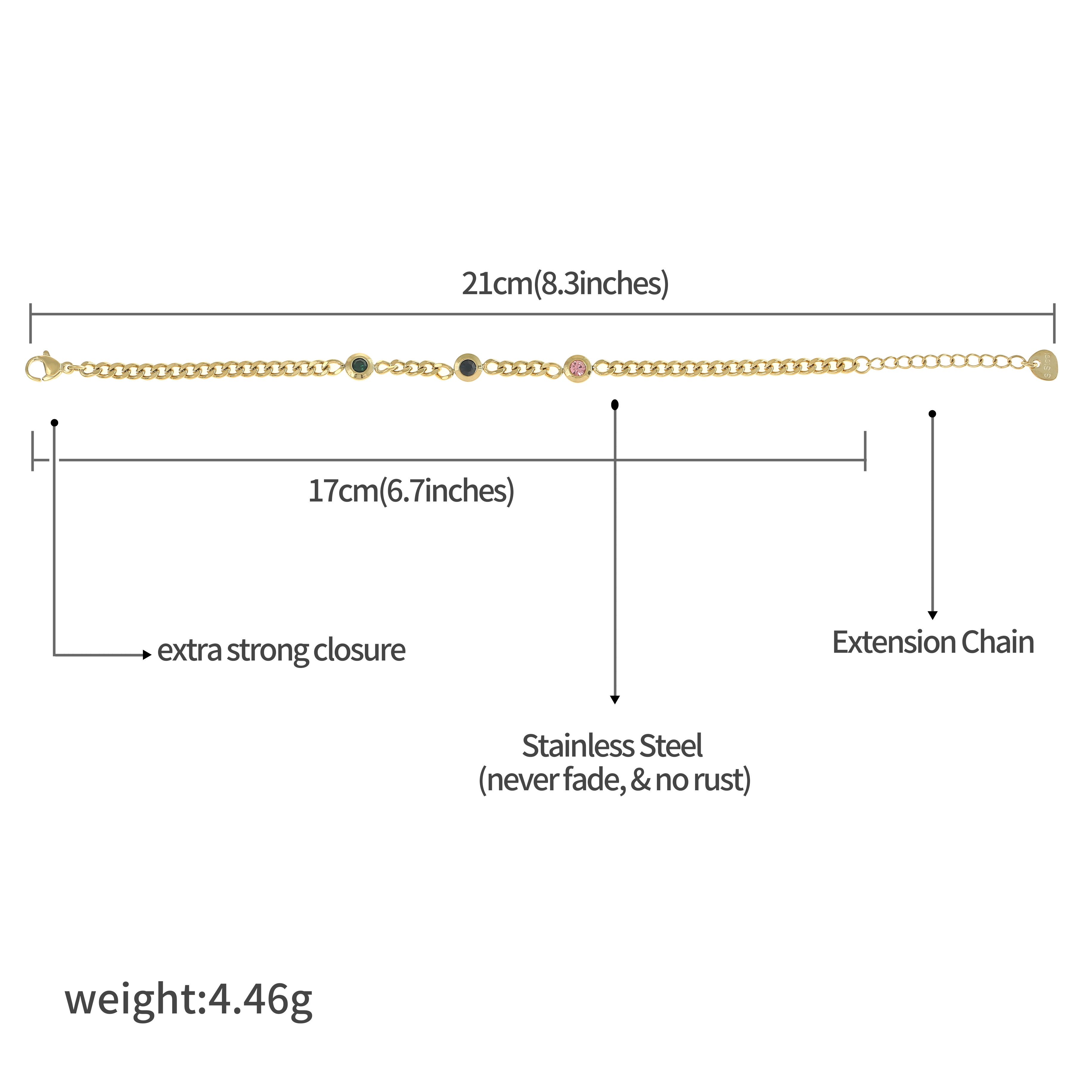 Made by Nami Edelstahlarmband Perlen Armband Damen bunt Edelstein verstellb günstig online kaufen