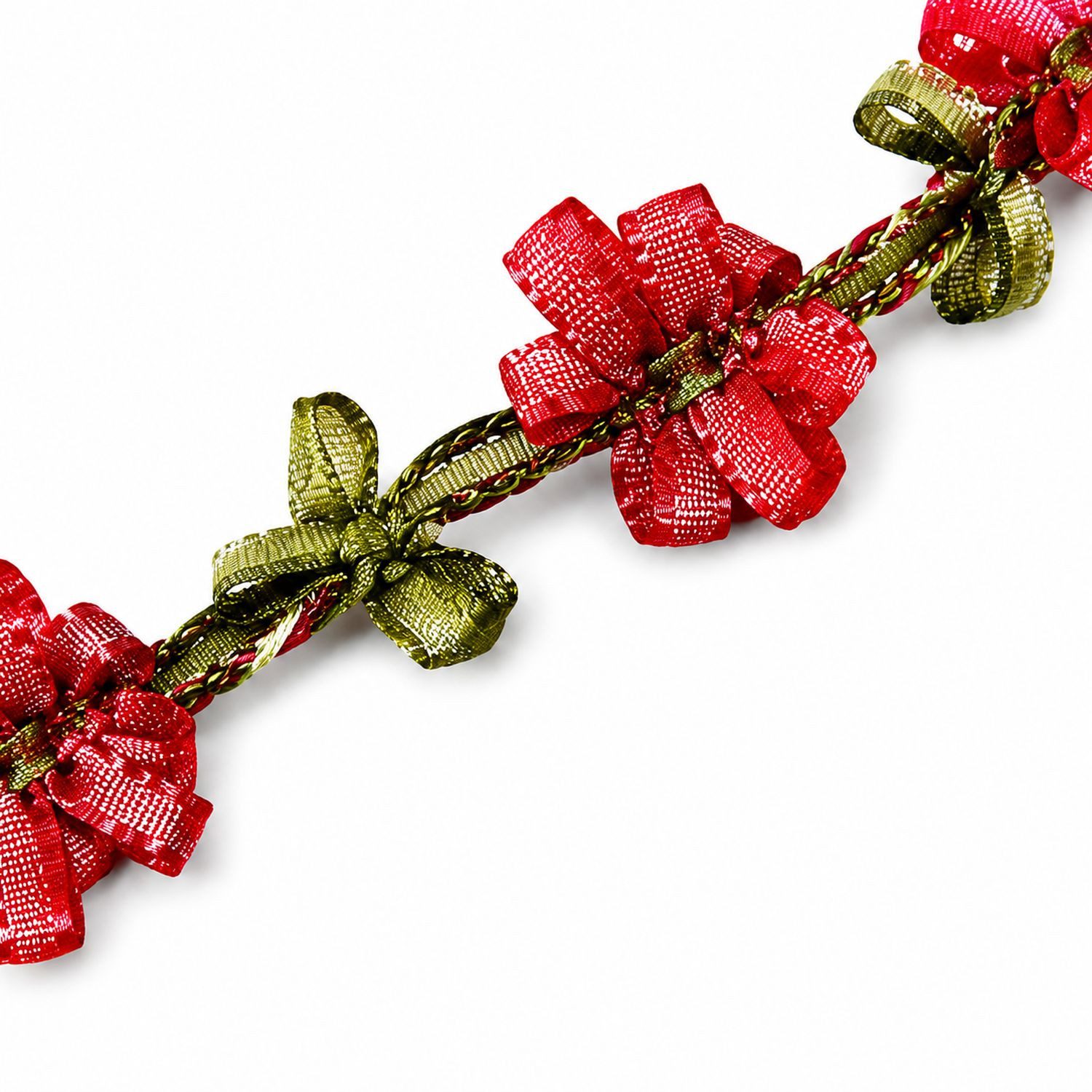 LUISIA® Kette mit Anhänger Stoffblütencollier 'Seraphine' Kropfband – Bild 4 von 5
