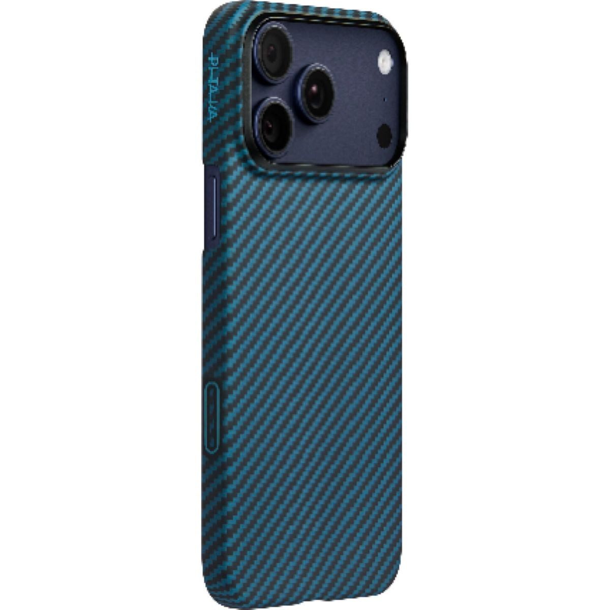 Pitaka Smartphone-Hülle Ultra-Slim Case for iPhone 17 Pro Blue/Grey Twill