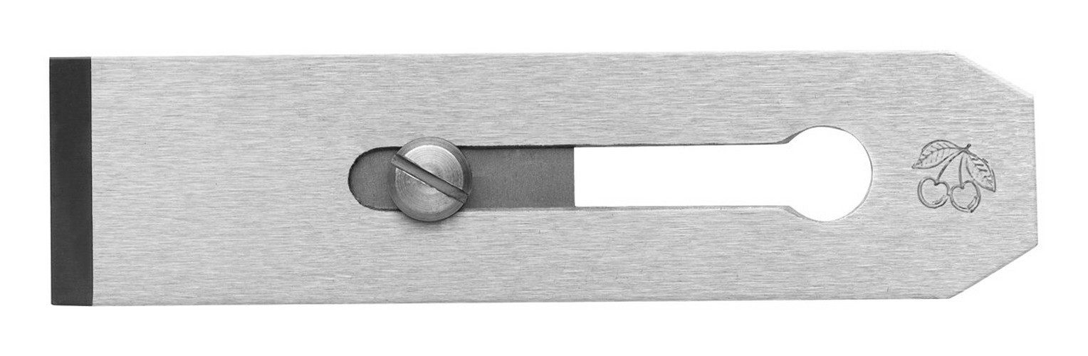 Kirschen Doppelhobel, Doppelhobeleisen 48 mm blanke Ausführung mit kurzer Schraube
