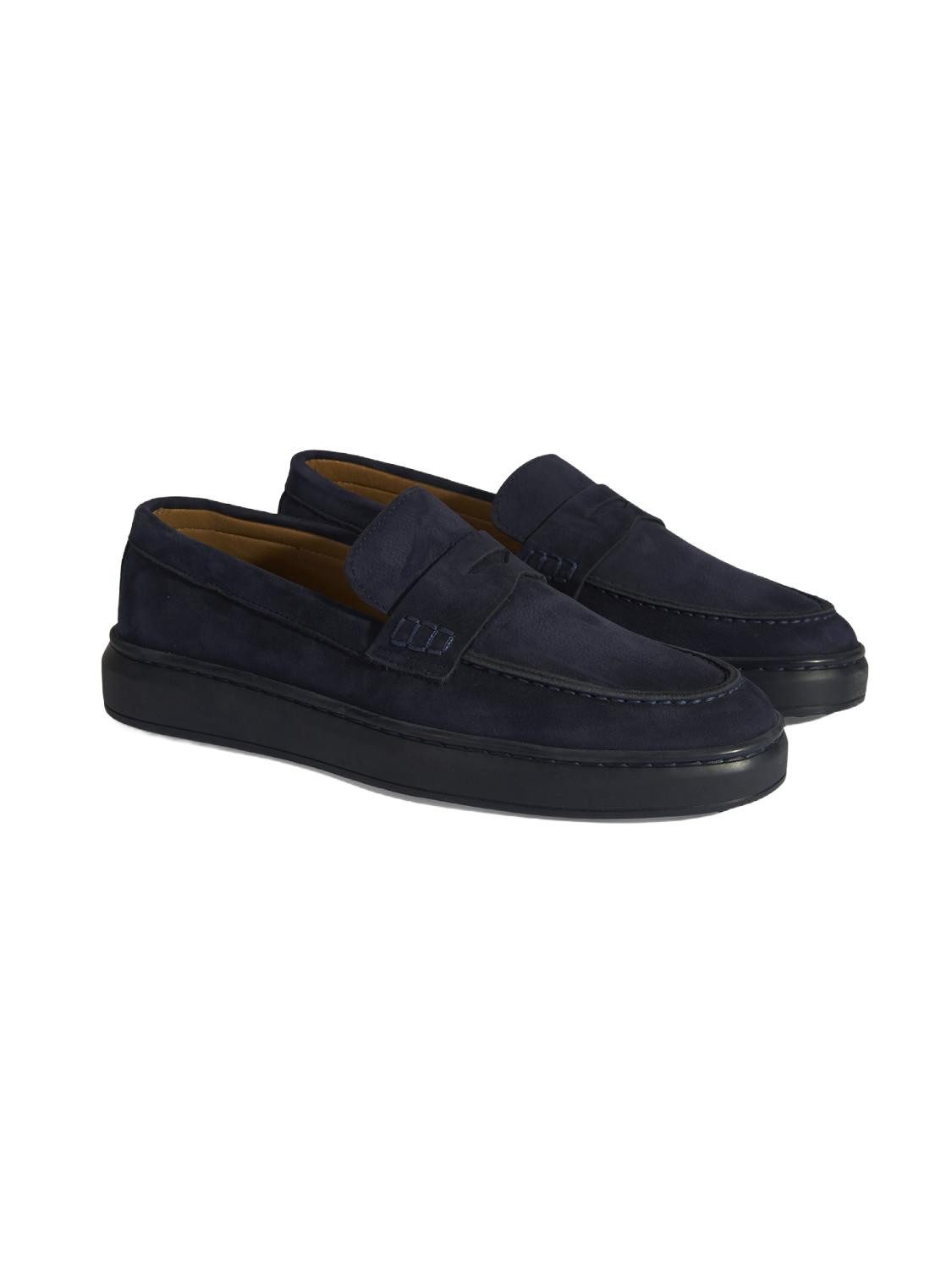 Desa Herren-Lederslipper – Atmungsaktives Design mit flachem Absatz, ideal Loafer
