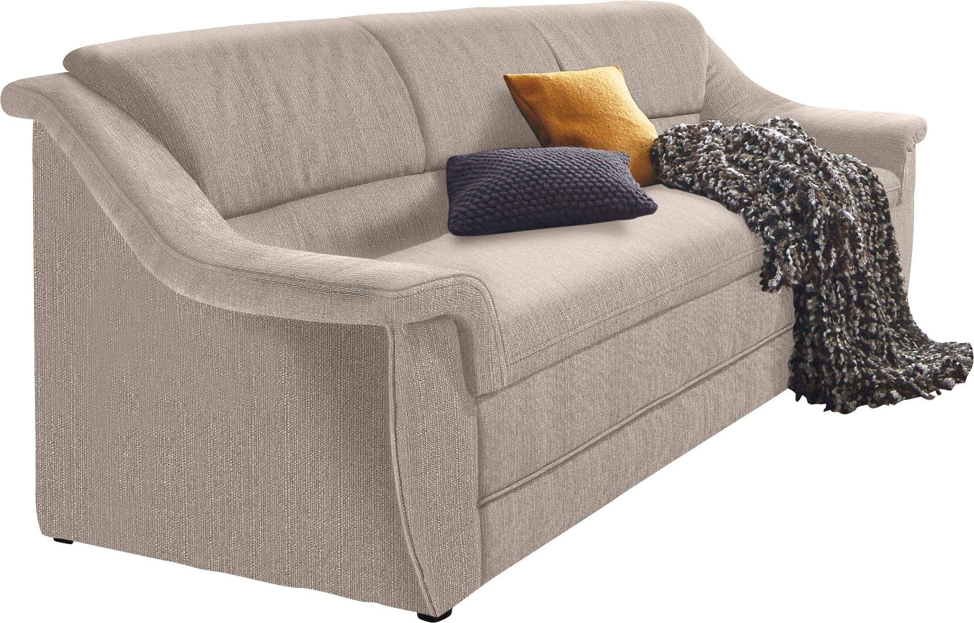DOMO collection 3-Sitzer Lale formschönes und komfortables Sofa, zeitlos und elegant, optimal für kleinere Räume