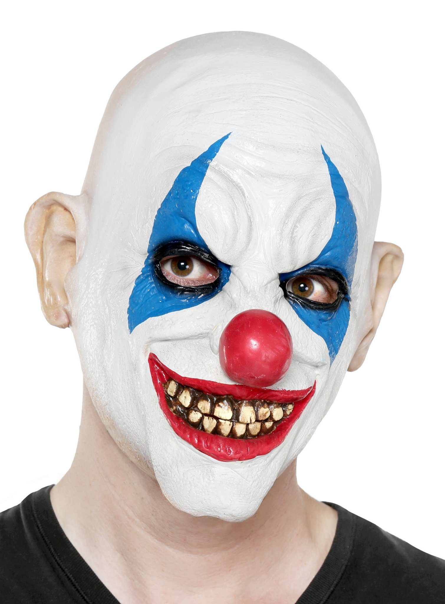 Metamorph Verkleidungsmaske Psycho Clown Maske - für Karneval Faschingskostüm, Gruselige Clownsmaske - nicht nur für Halloween
