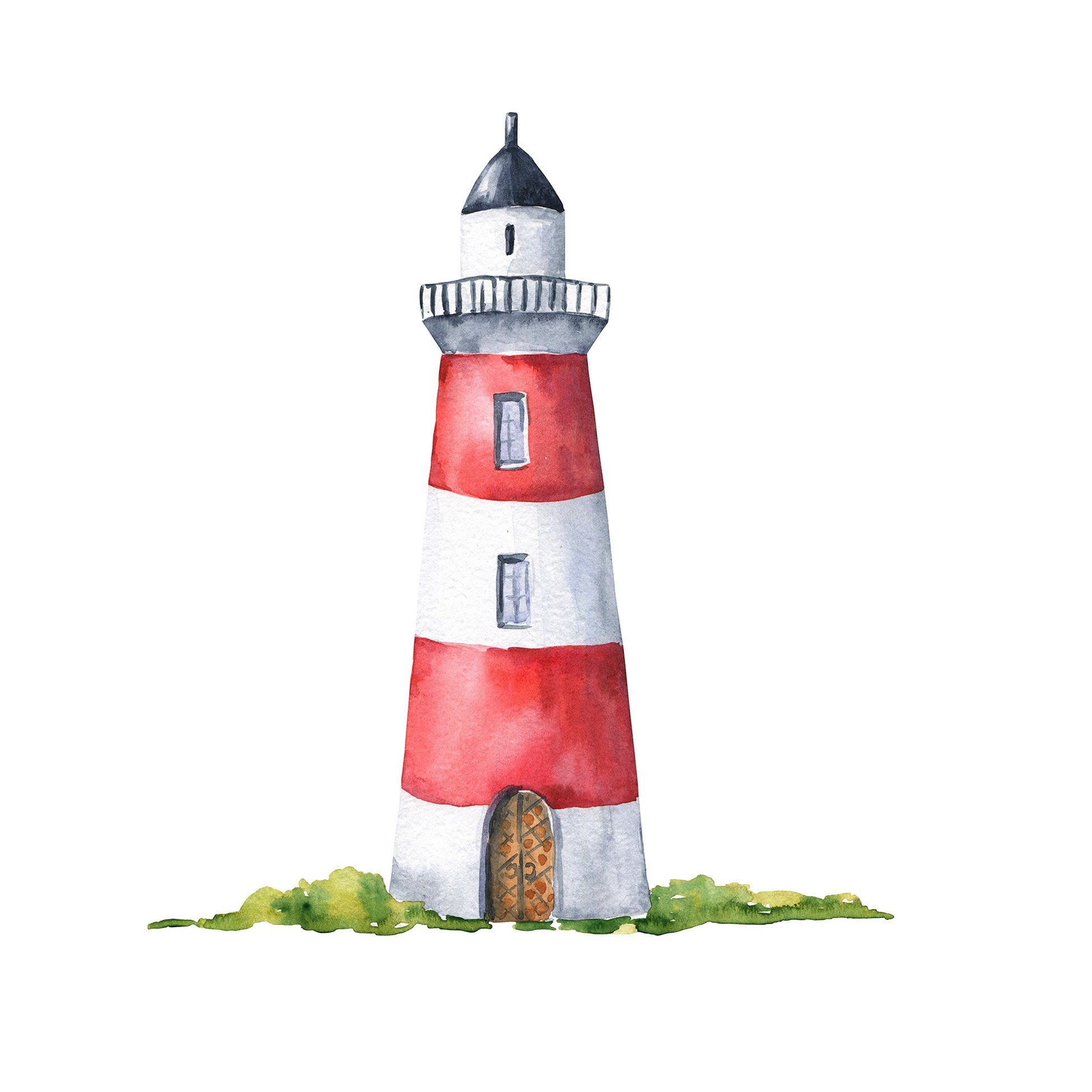 Fasana Papierserviette 20 Servietten Lighthouse 33x33cm, (20 St)