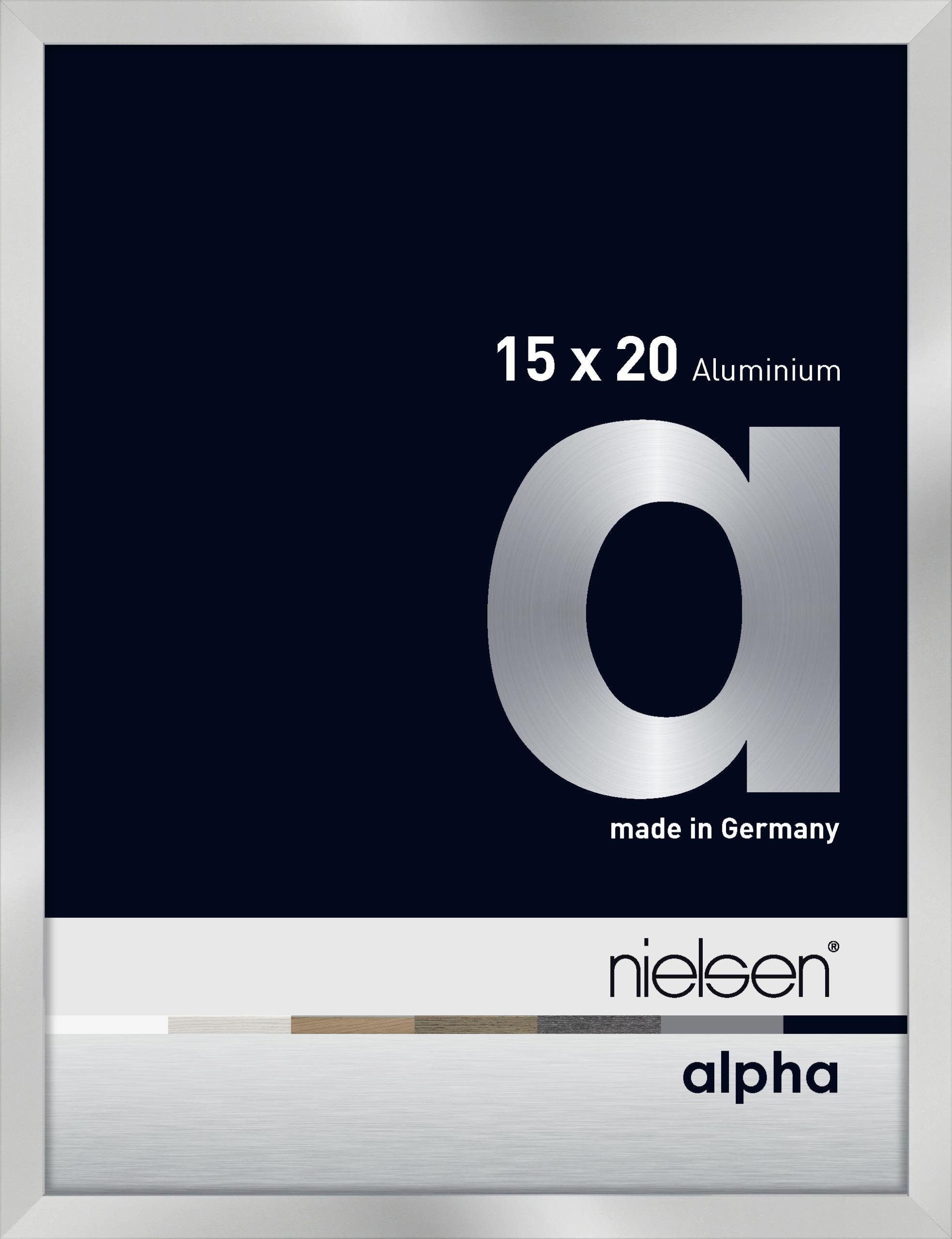 nielsen Bilderrahmen Alpha silber 15x20cm 1617003