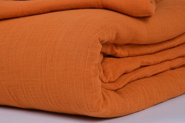 Bettwäsche Bio-Musselin Bettwäsche in Orange, Sandiik