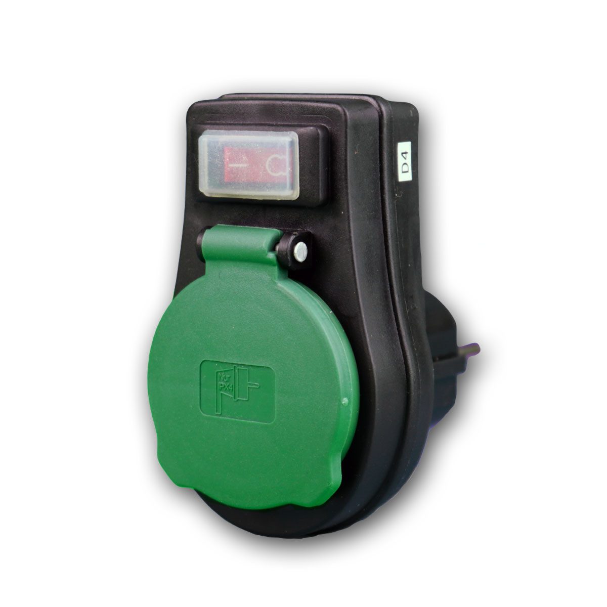 REV Gartensteckdose 4x Außen Steckdosen-Schalter, 3680W, IP44, 230V