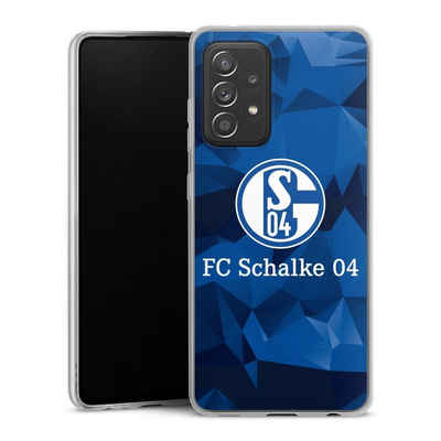 DeinDesign Handyhülle Muster Schalke 04 Camo, Samsung Galaxy A52s 5G Slim Case Silikon Hülle Ultra Dünn Schutzhülle