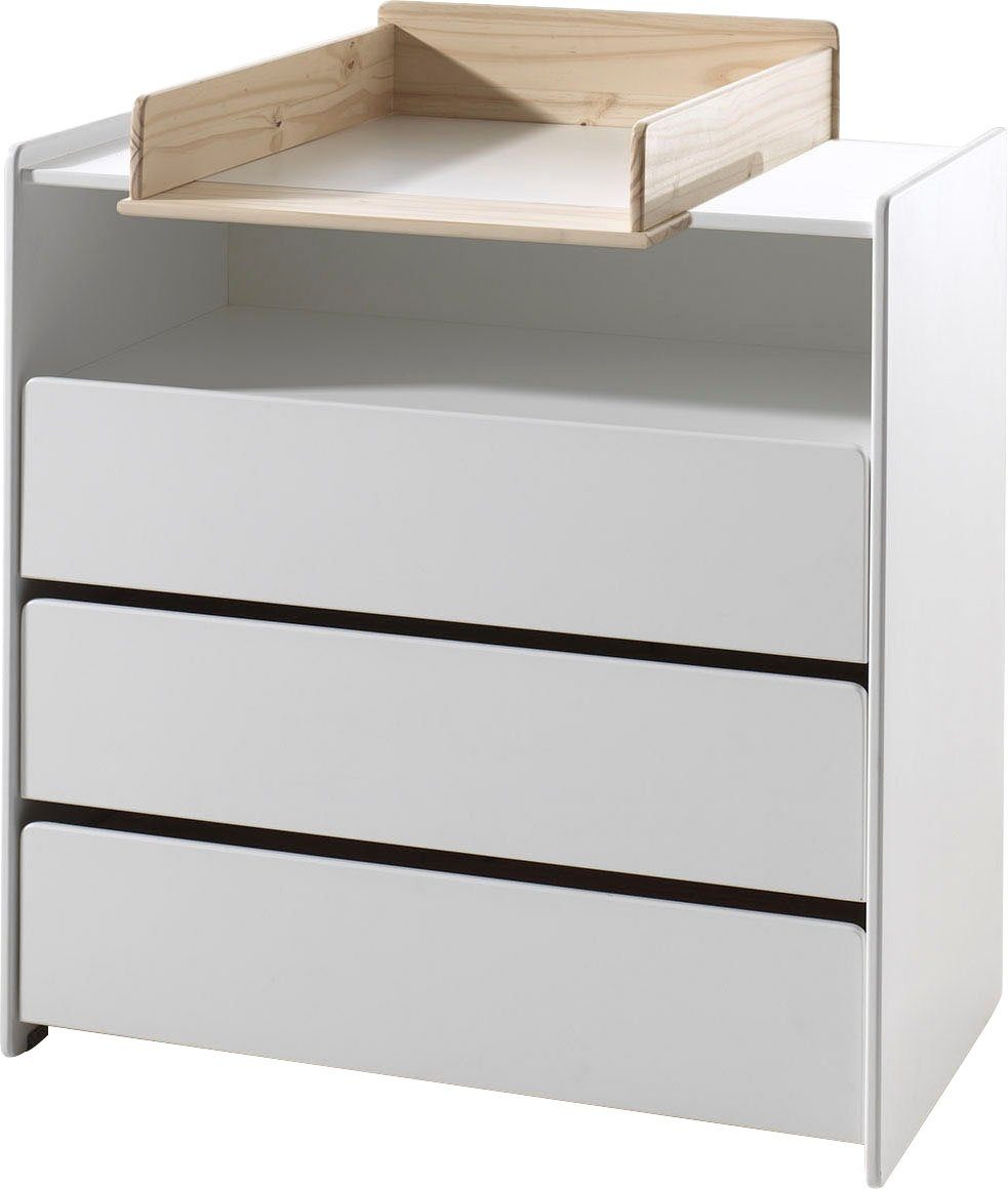Vipack Wickelkommode Kiddy, Wickelaufsatz, ohne Wickelauflage, viel Stauraum