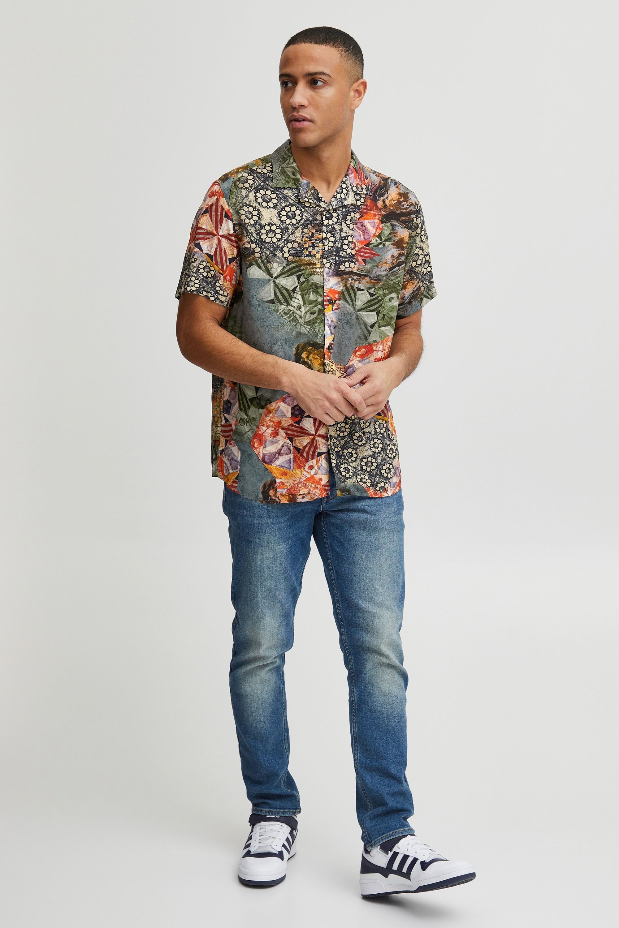 Indicode Kurzarmhemd IDMariol Modisches Hemd günstig online kaufen