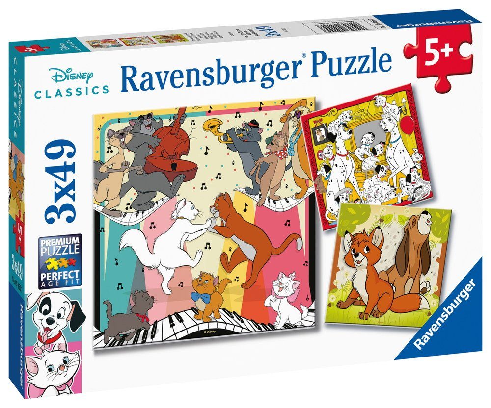 05155, Tierisch gut Disney Puzzle Puzzleteile 49 drauf Classics Ravensburger
