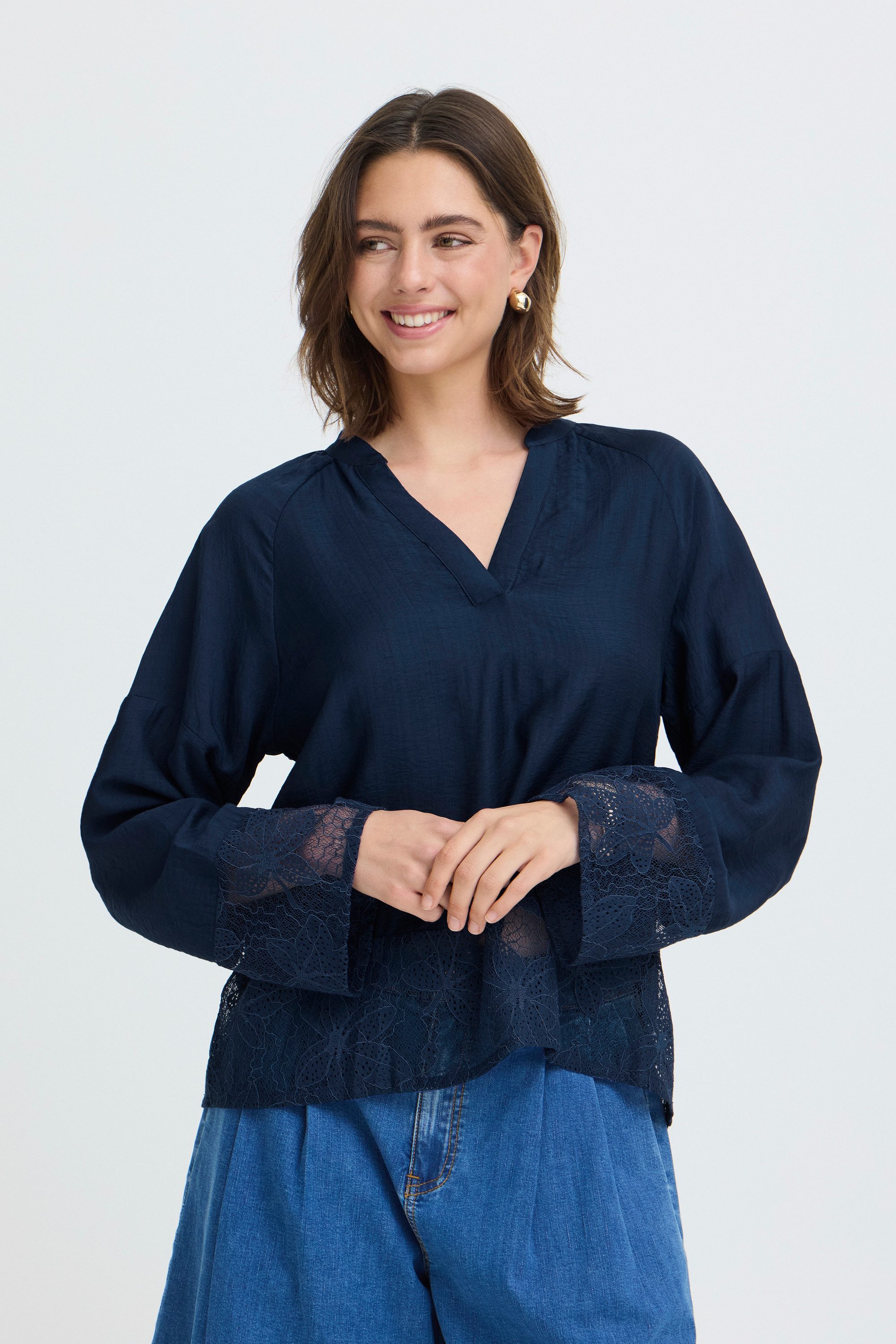 fransa Langarmbluse Langarm-Bluse FRMINNAS