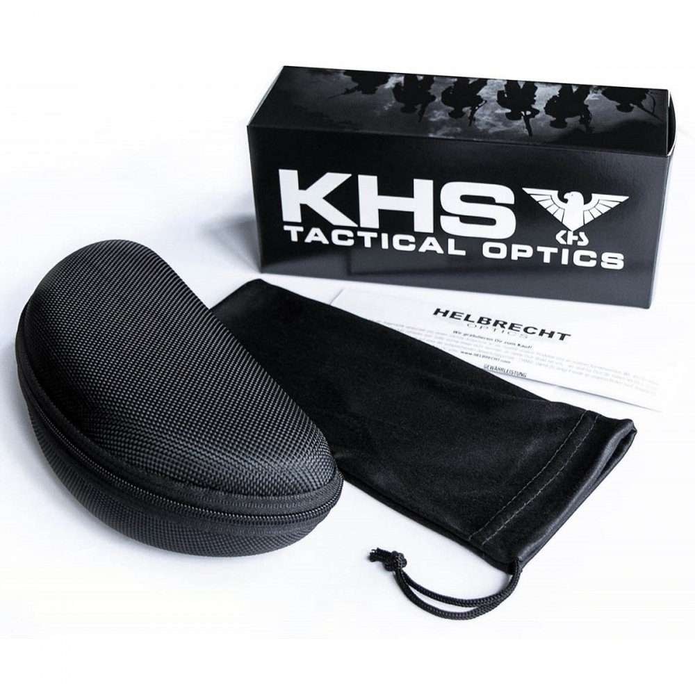 KHS Sonnenbrille Einsatzbrille, xenolit (Set, Sonnenbrille inkl. Etui) abnehmbarem Polster