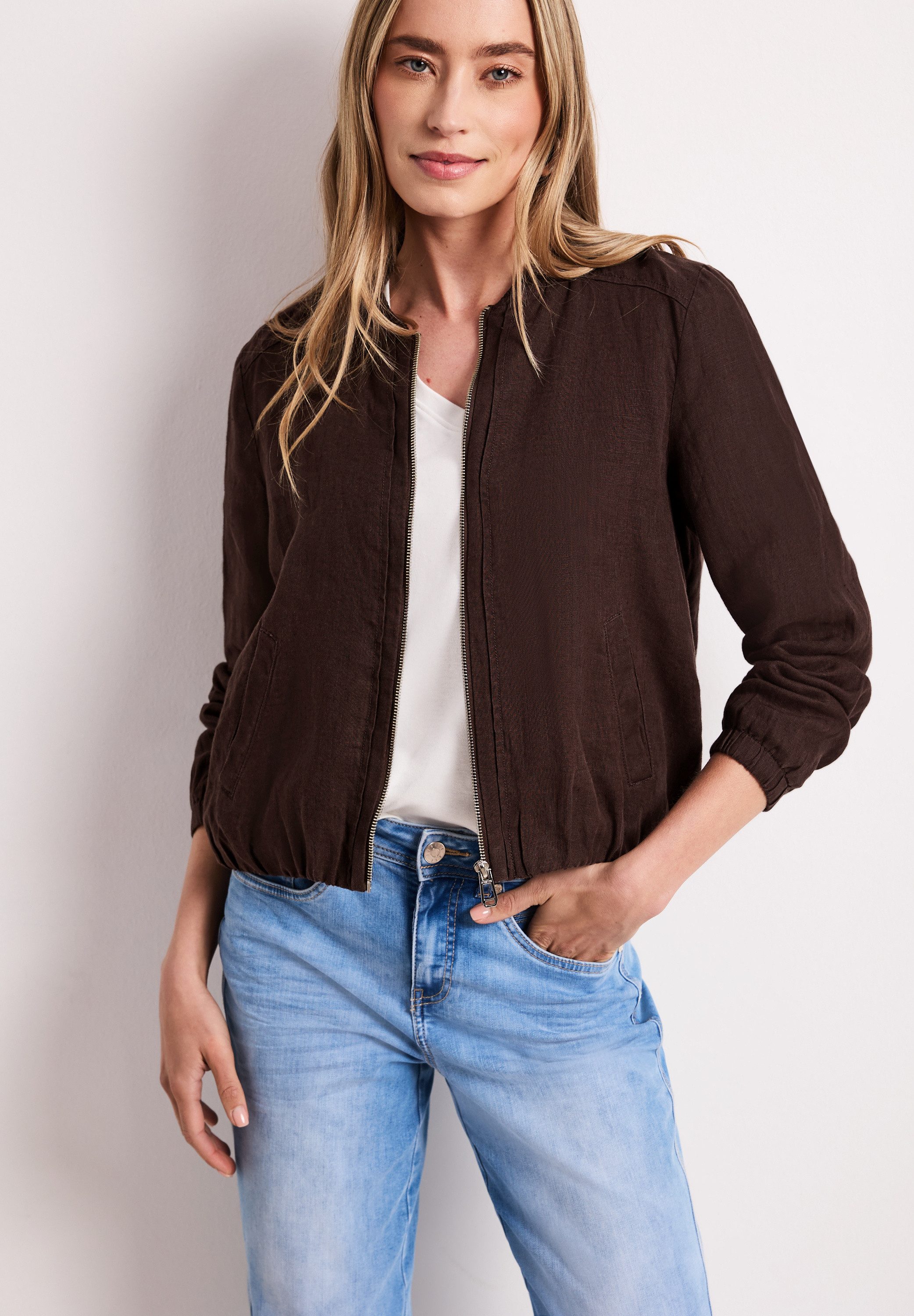 STREET ONE Blouson aus Leinen