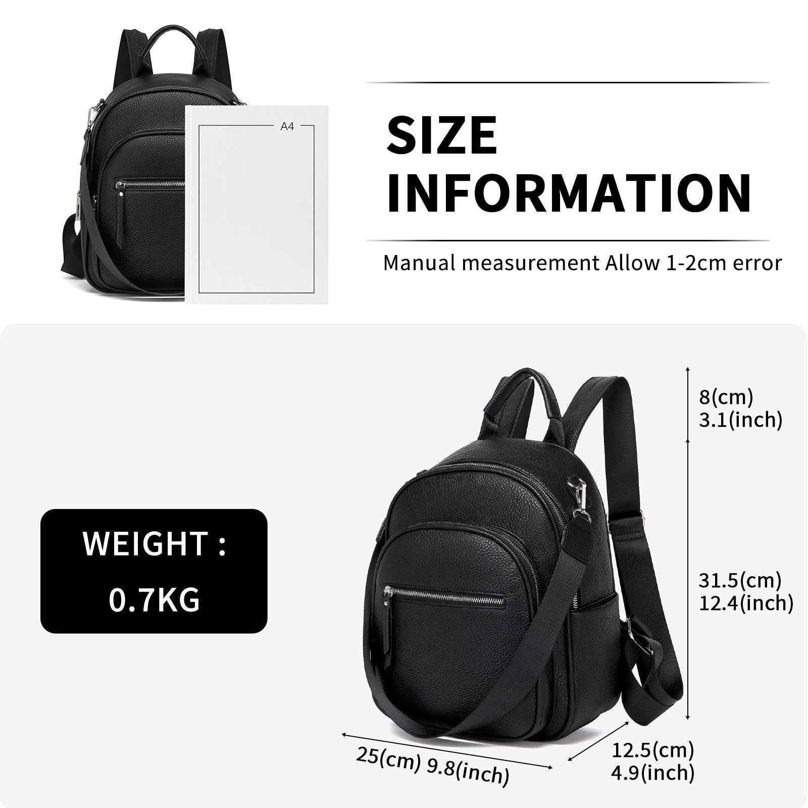 Miss Lulu Tagesrucksack Damen-Rucksack Klein, Elegante günstig online kaufen
