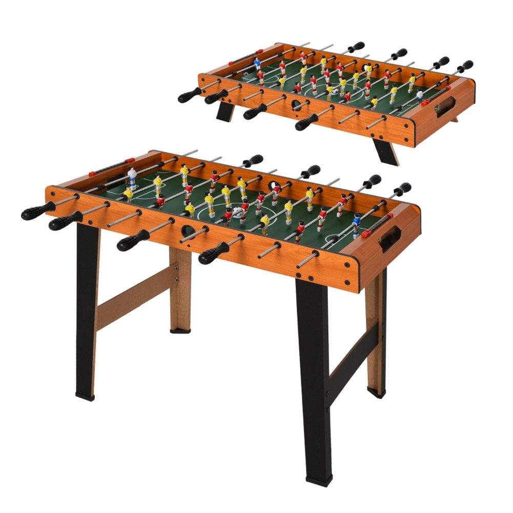 Kickertisch Tischkicker, Tischfußball-Set, 2 Bälle, rutschfeste Griffe