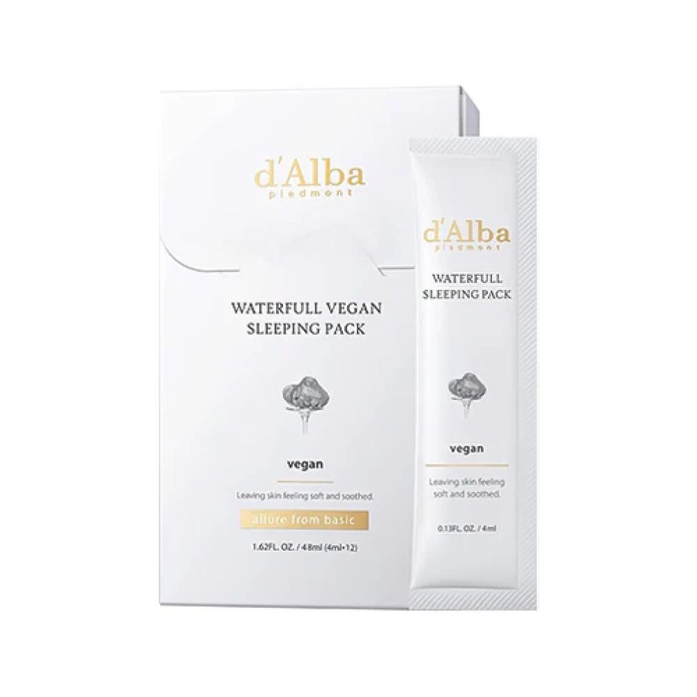 d'Alba Nachtcreme Waterfull Vegan Sleeping Pack 12 x