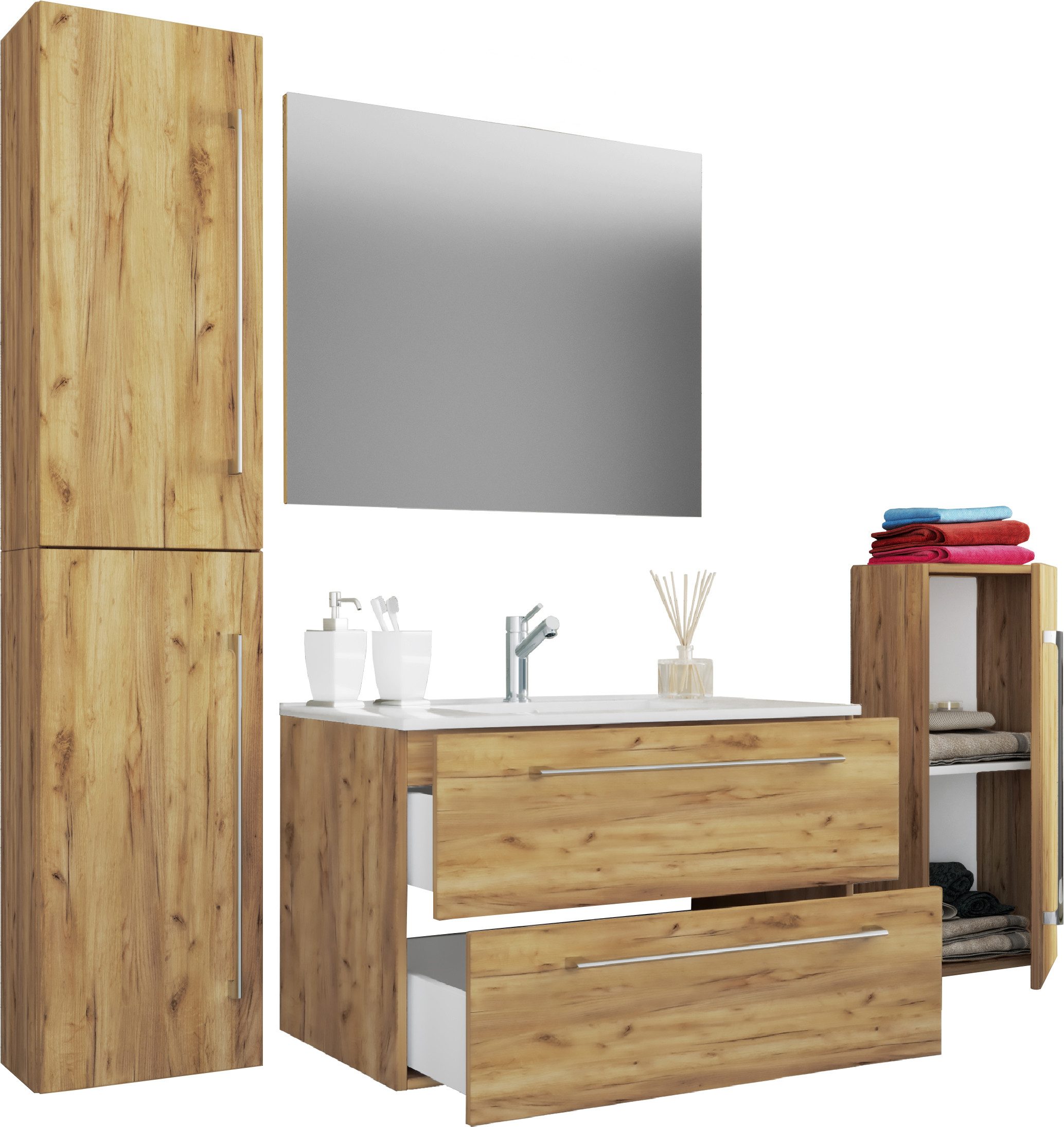 VCM Waschtisch 5-tlg. Waschplatz Waschtisch Badinos Schublade SP (5-St)