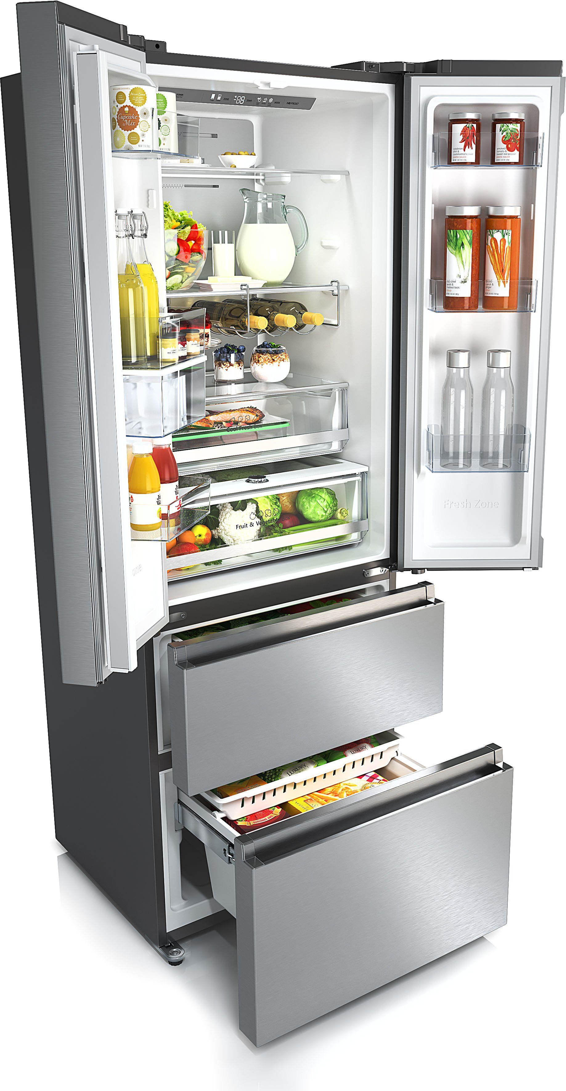 Hisense French Door RF632N4WIE, 200 cm hoch, 70 cm breit – Bild 4 von 5