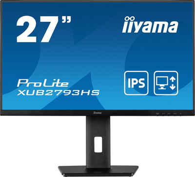Iiyama XUB2793HS-B5 LED-Monitor (68,6 cm/27 ", 1920 x 1080 px, Full HD, 4 ms Reaktionszeit, 75 Hz, IPS-LED)