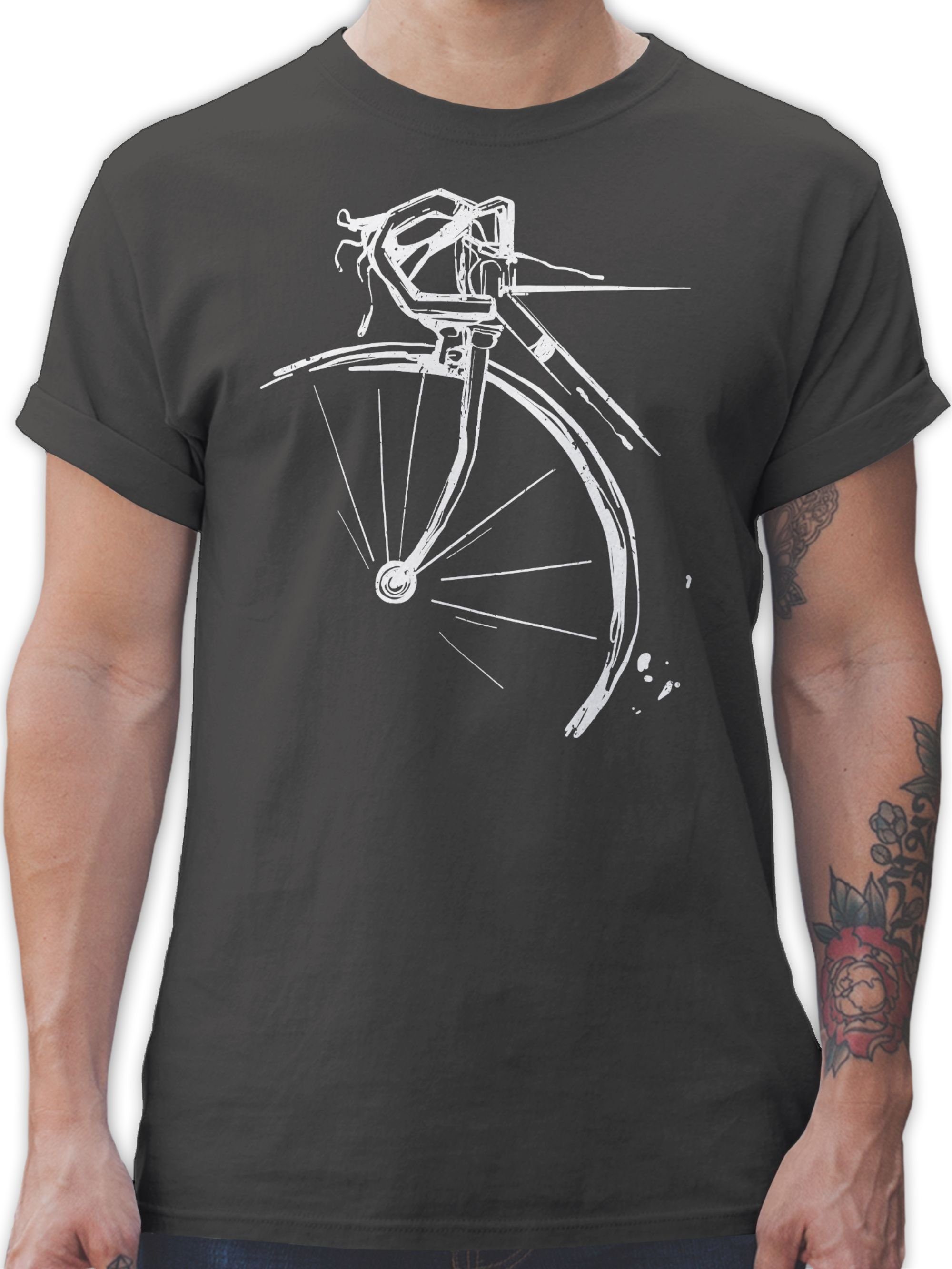 Shirtracer T-Shirt Fahrrad Rennrad Fahrrad Bekleidung Radsport 03 Dunkelgrau