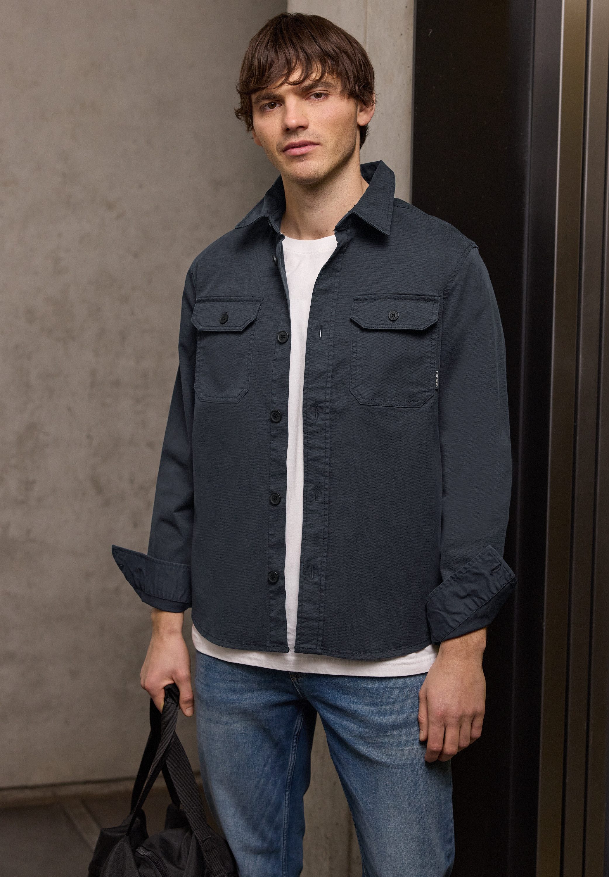 STREET ONE MEN Kurzjacke mit Brusttaschen günstig online kaufen