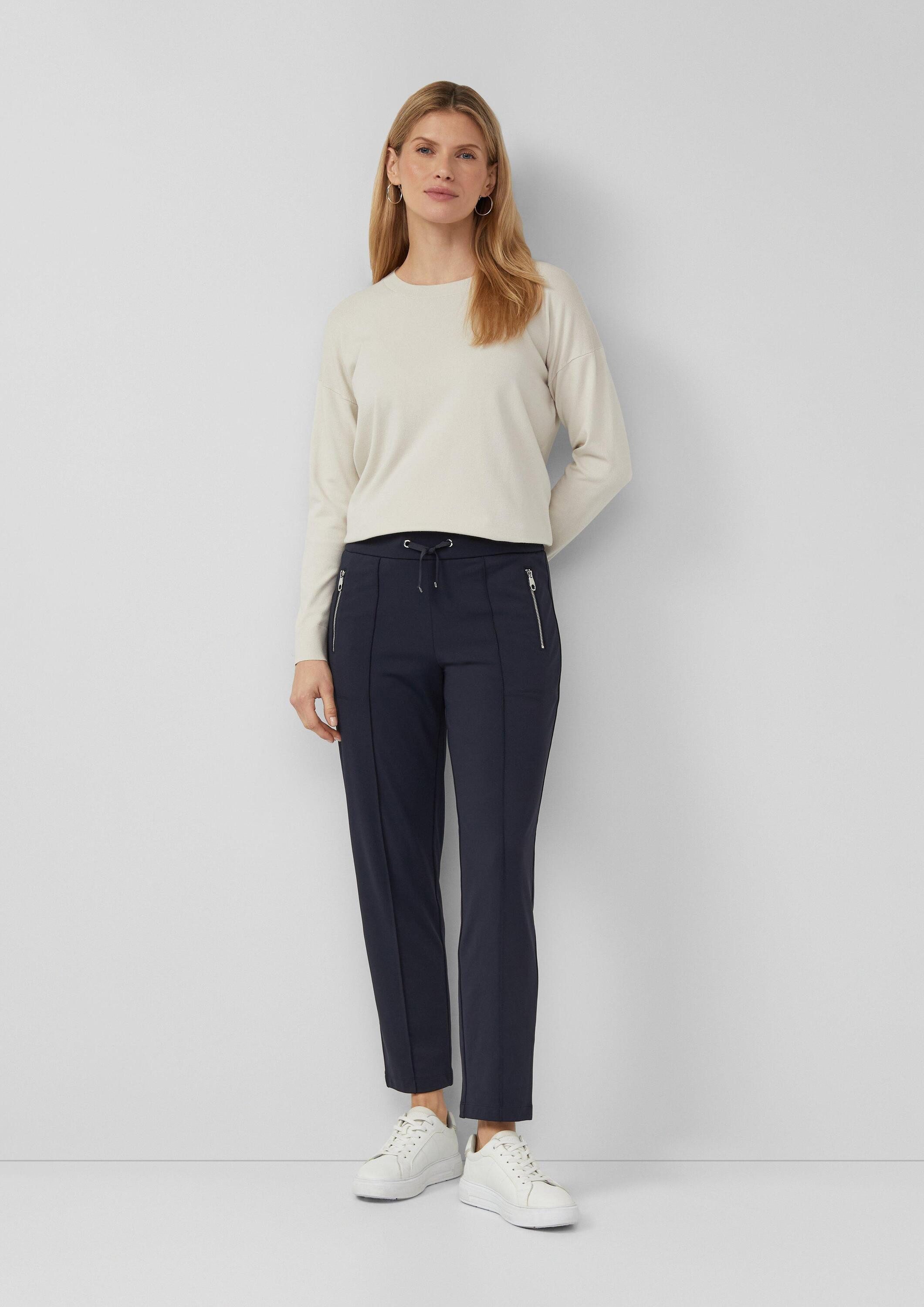 s.Oliver 7/8-Hose Hose Jogpants aus fließendem Interlockjersey günstig online kaufen