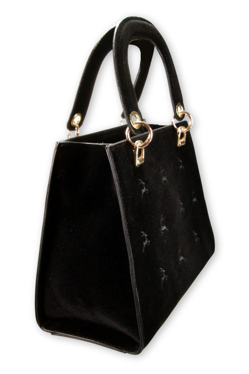 Alpenflüstern Handtasche Trachtentasche - SAMT/HIRSCHSTICK - günstig online kaufen