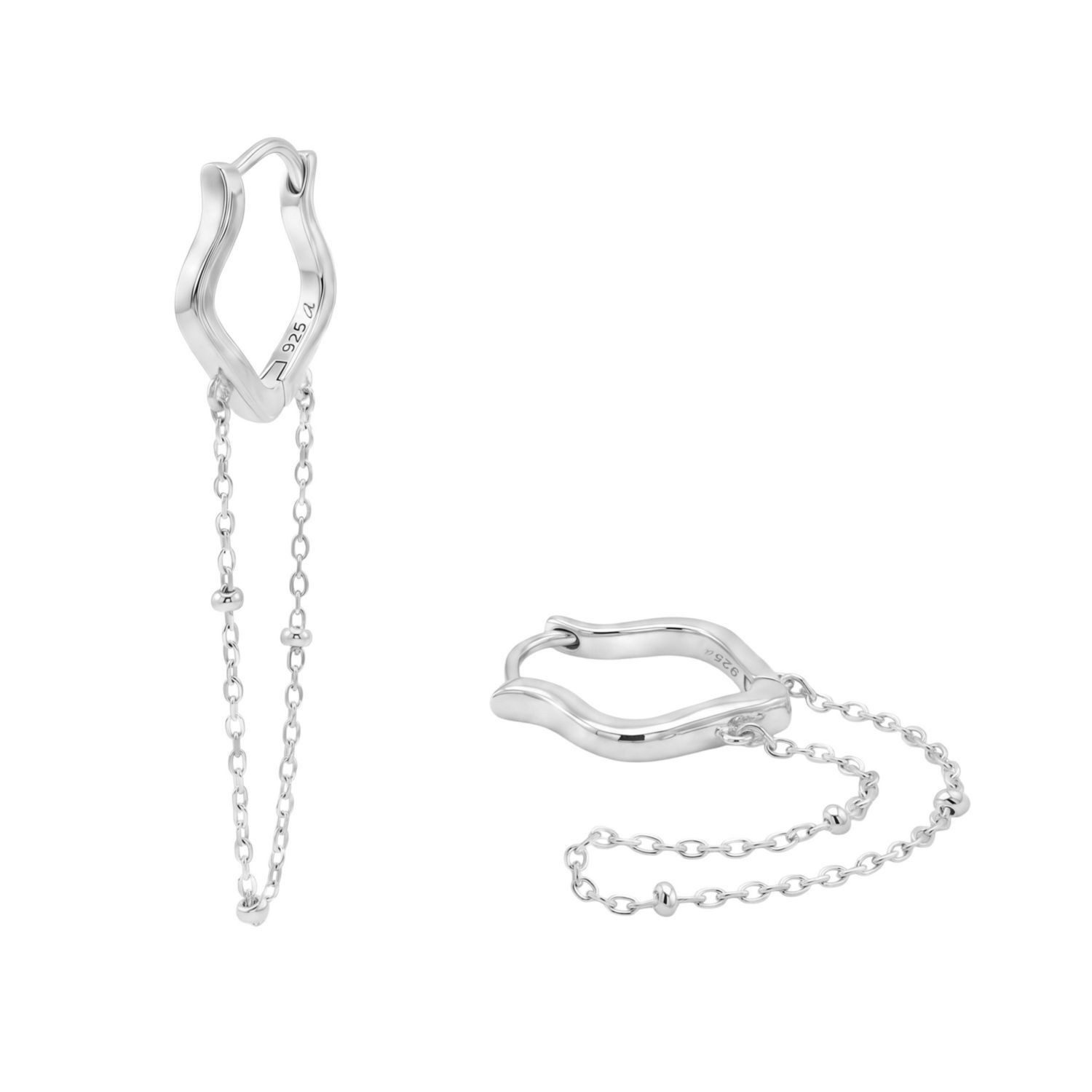 Noelani Paar Creolen Noelani Creolen für Damen, Silber 925 (Creole, 2-tlg)