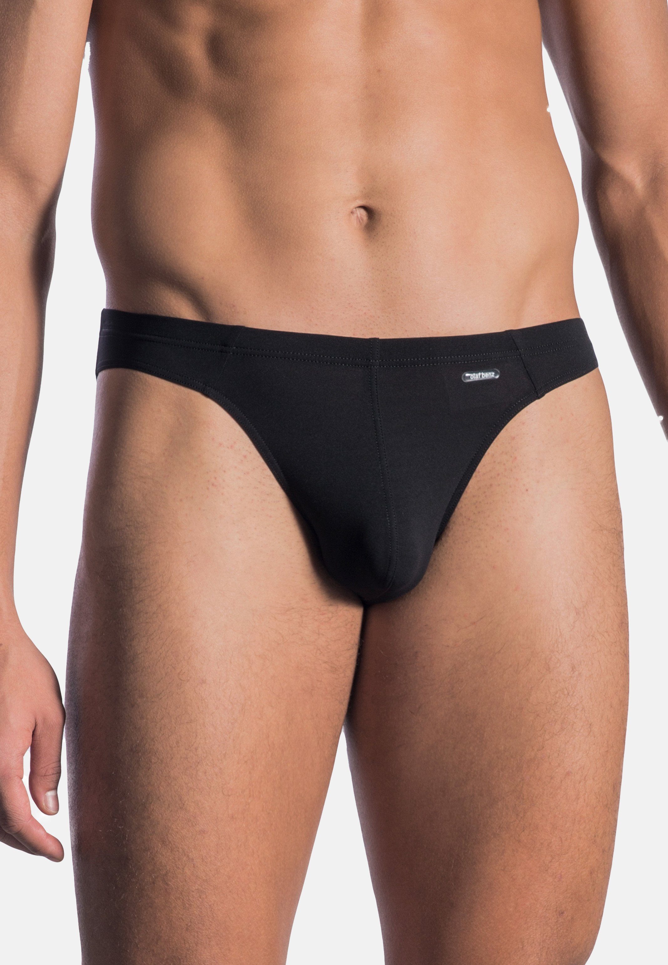 Olaf Benz Slip RED0965 Brazilbrief (1-St) Slip / Unterhose - Ohne Eingriff - Ultraleichte Mikrofaser Schwarz