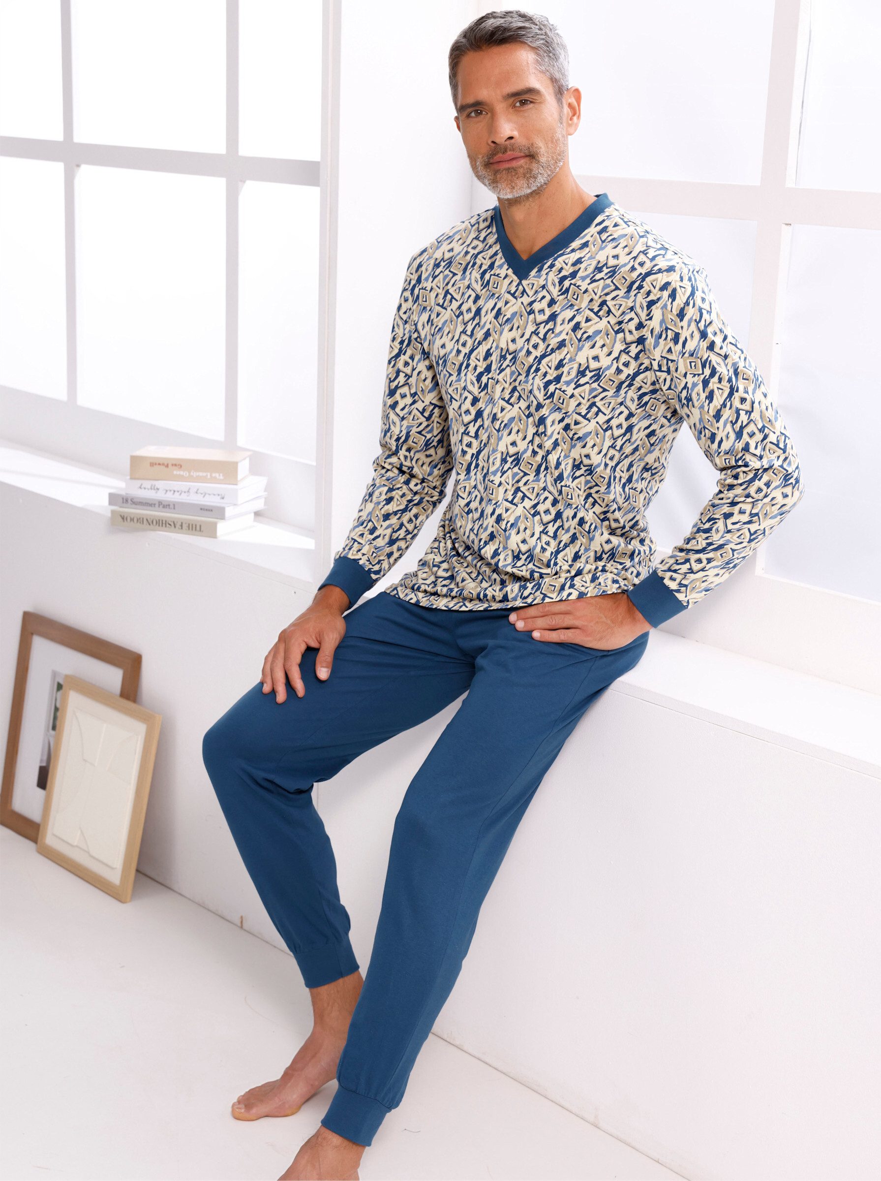 Sieh an! Schlafanzug Schlafanzug Langarm .