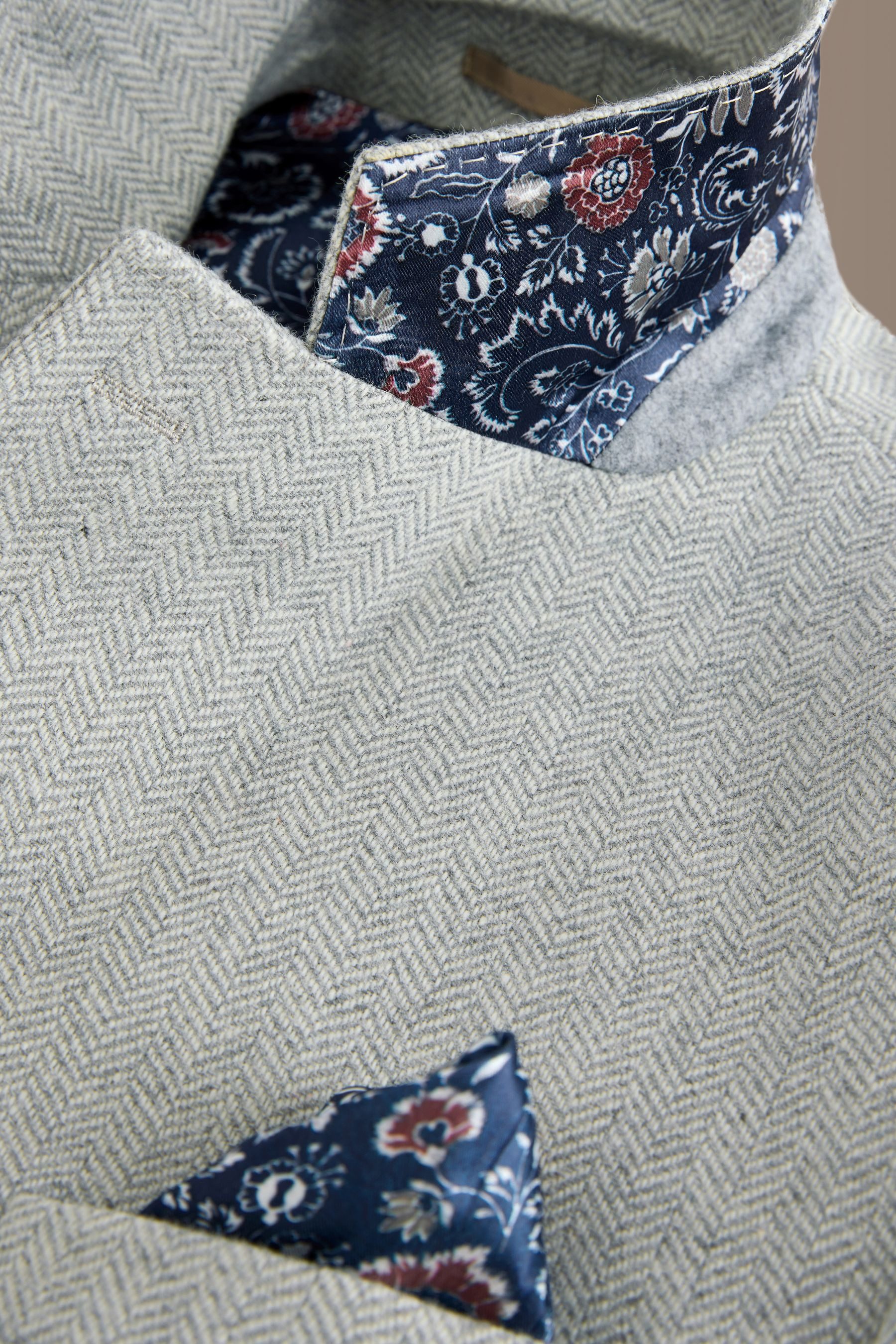 Next Sakko Nova Fides Signature Wollblazer, Fischgrätmuster (1-tlg) – Bild 4 von 5