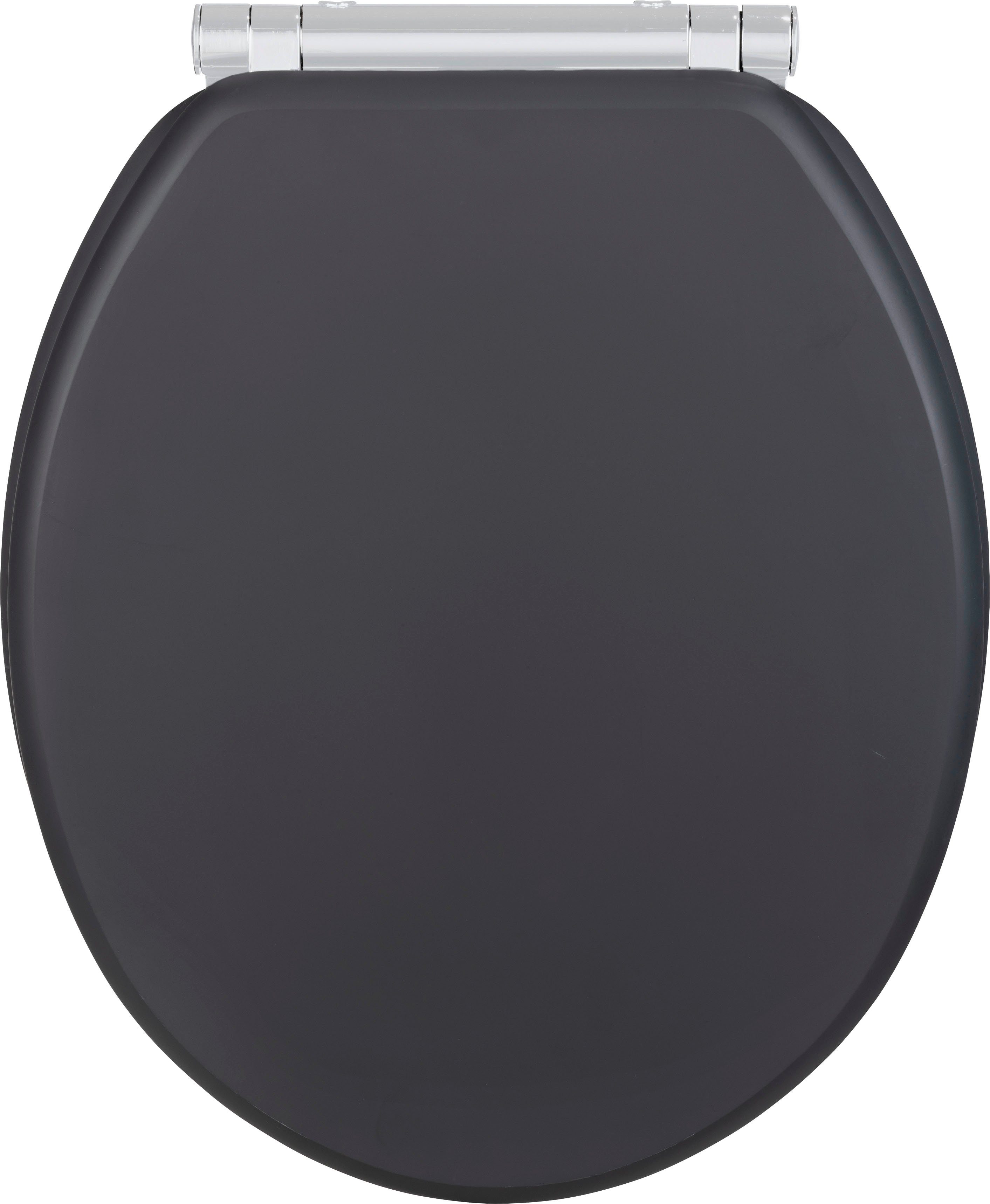 WENKO WC-Sitz Morra, anthrazit Matt, aus massivem MDF, feuchtigkeitsresiste günstig online kaufen