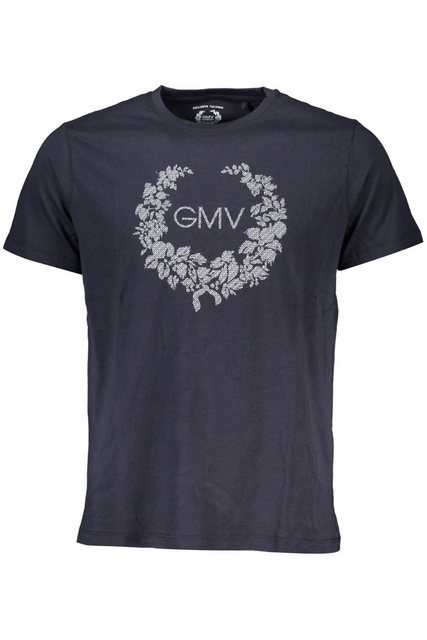 GIAN MARCO VENTURI T-Shirt Herren Kurzarm T-Shirt Blau mit Rundhals und günstig online kaufen
