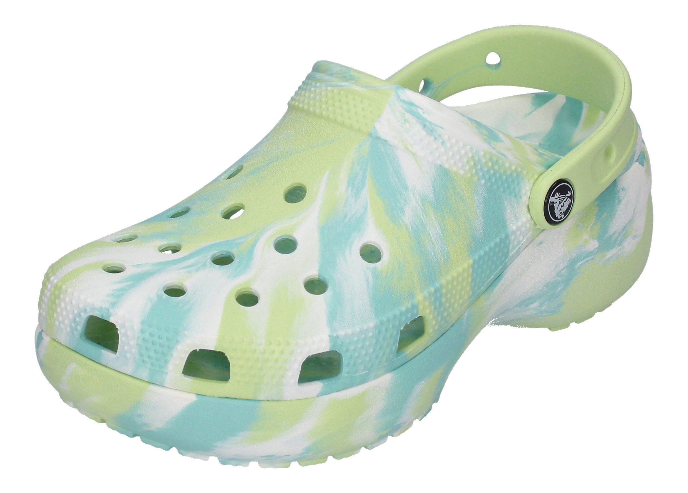 Crocs »CLASSIC PLATFORM MARBLED Clog« Clog Celery Multi online kaufen