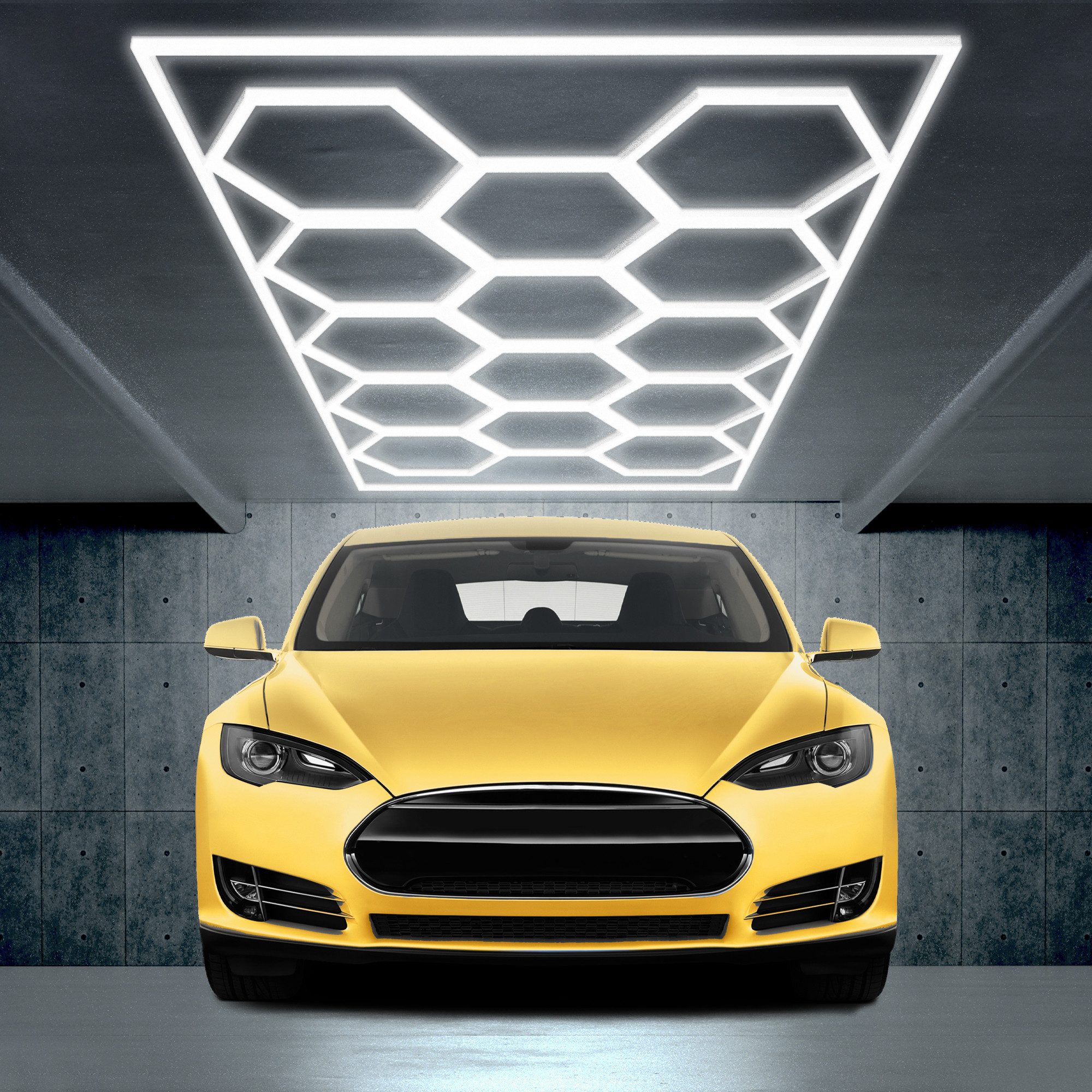 Barberpub Deckenleuchten BarberPub Hexagon Deckenleuchte LED Garage Light, günstig online kaufen