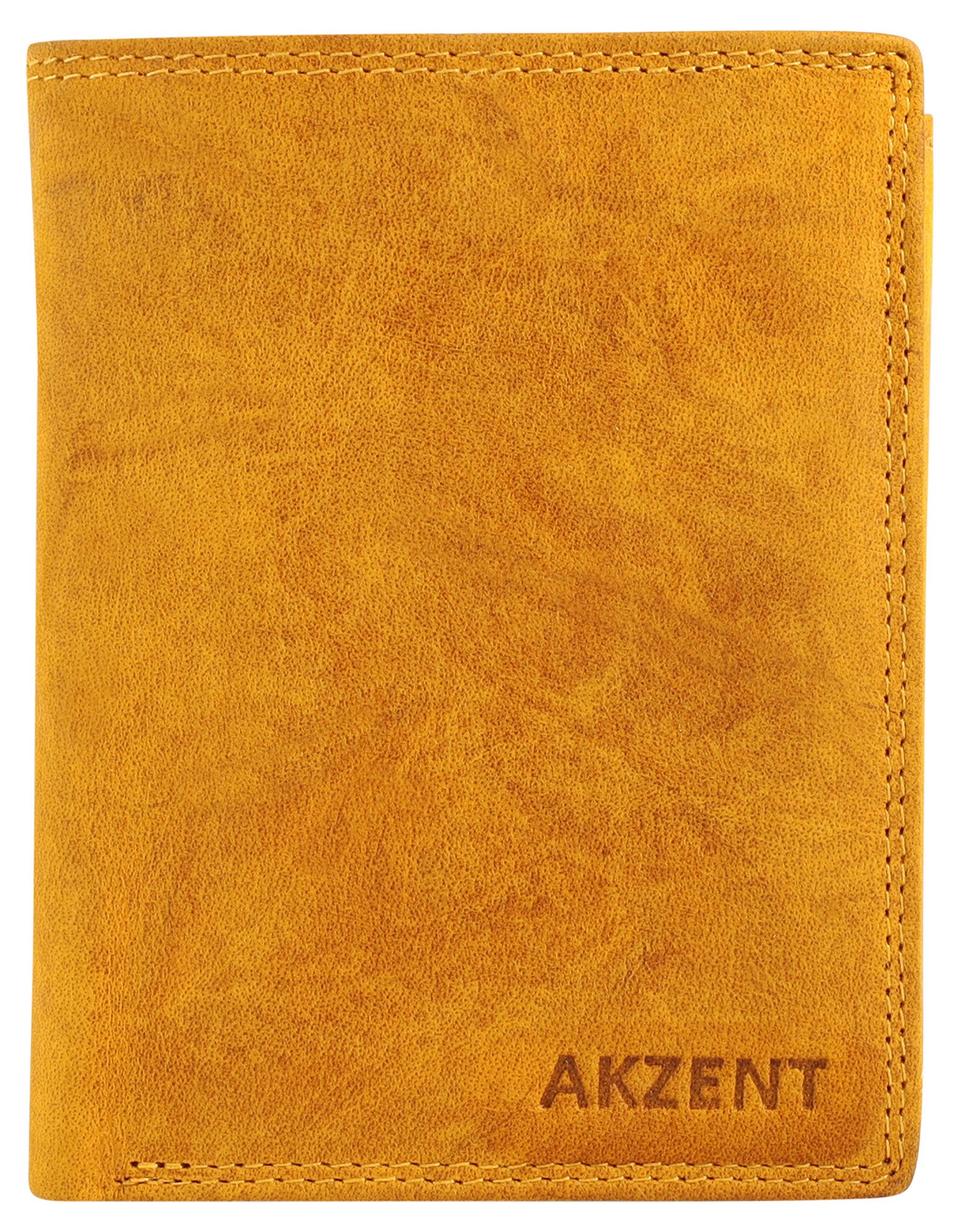 AKZENT Geldbörse 3000548 Echt Leder, Hochformat