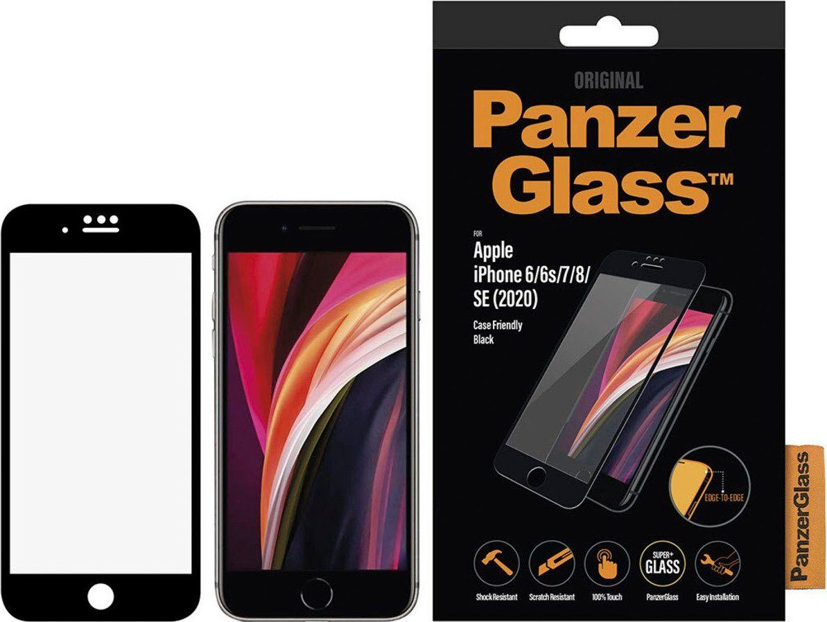 PanzerGlass Displayschutzglas Case Friendly für iPhone 6/7/8/SE 2020 für Apple iPhone 6/7/8/SE (2020)