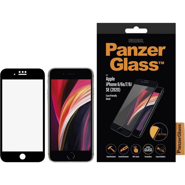 PanzerGlass Case Friendly für iPhone 6/7/8/SE 2020 für Apple iPhone 6/7/8/SE (2020) Displayschutzglas