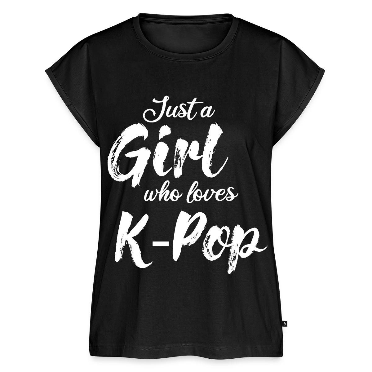 Spreadshirt T-Shirt Just A Girl Who Loves K-Pop Frauen Casual T-Shirt (1-tlg)