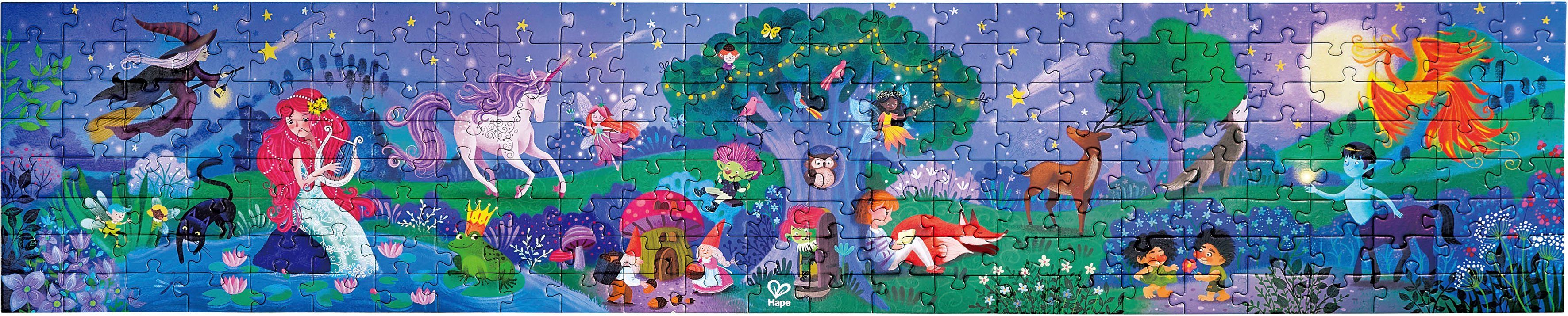 Dunkeln der im Puzzle Wunder, 200 Wald Puzzleteile, leuchtet Hape