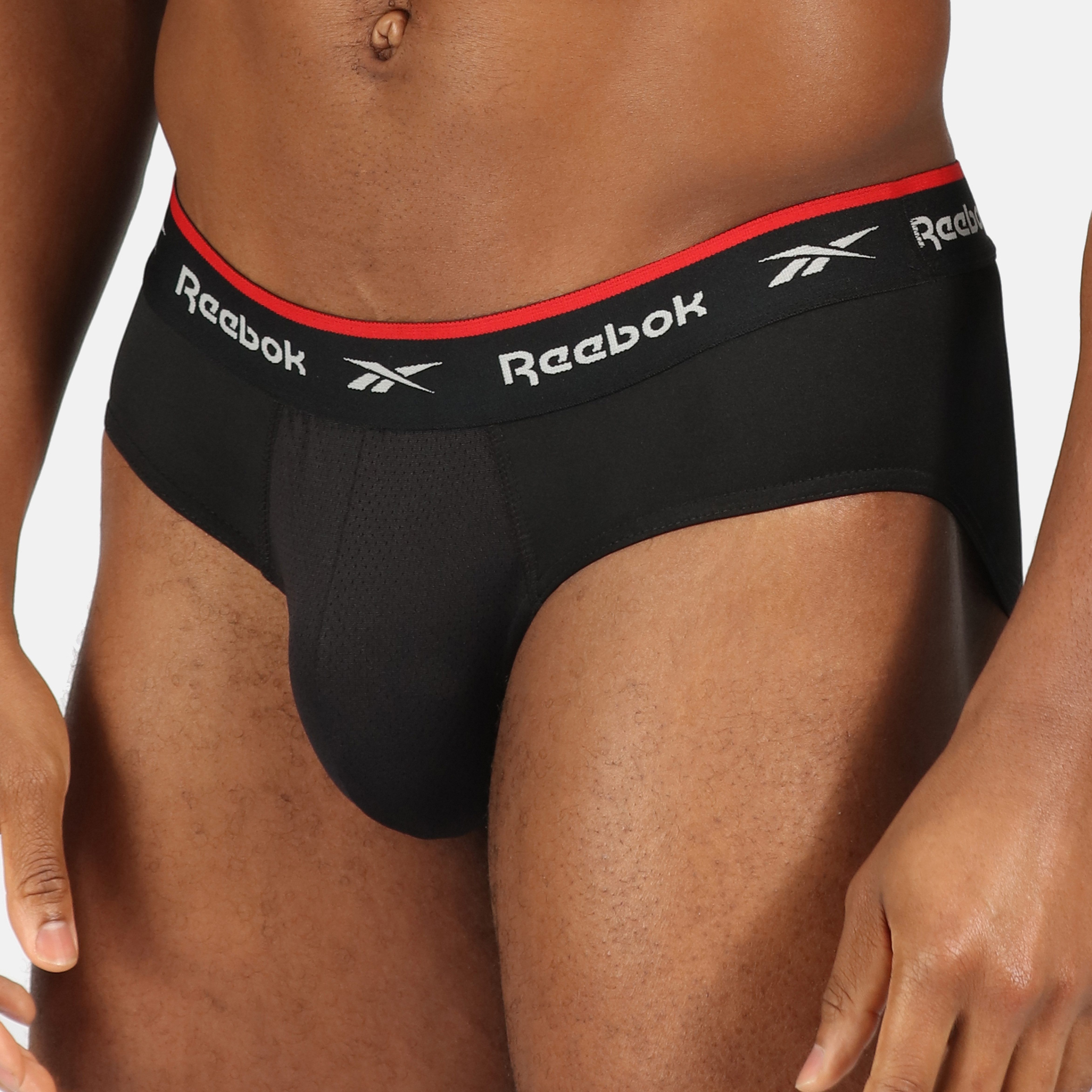 Reebok Slip WIGGINS (3er-Pack) basic, bequem, atmungsaktiv, mit Logo, breiter Bund