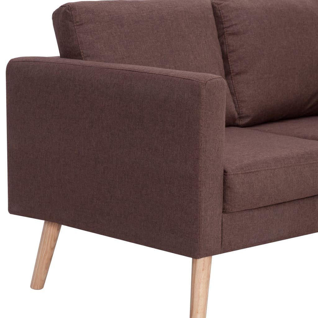 Stoff Braun 2-Sitzer-Sofa furnicato 2-Sitzer