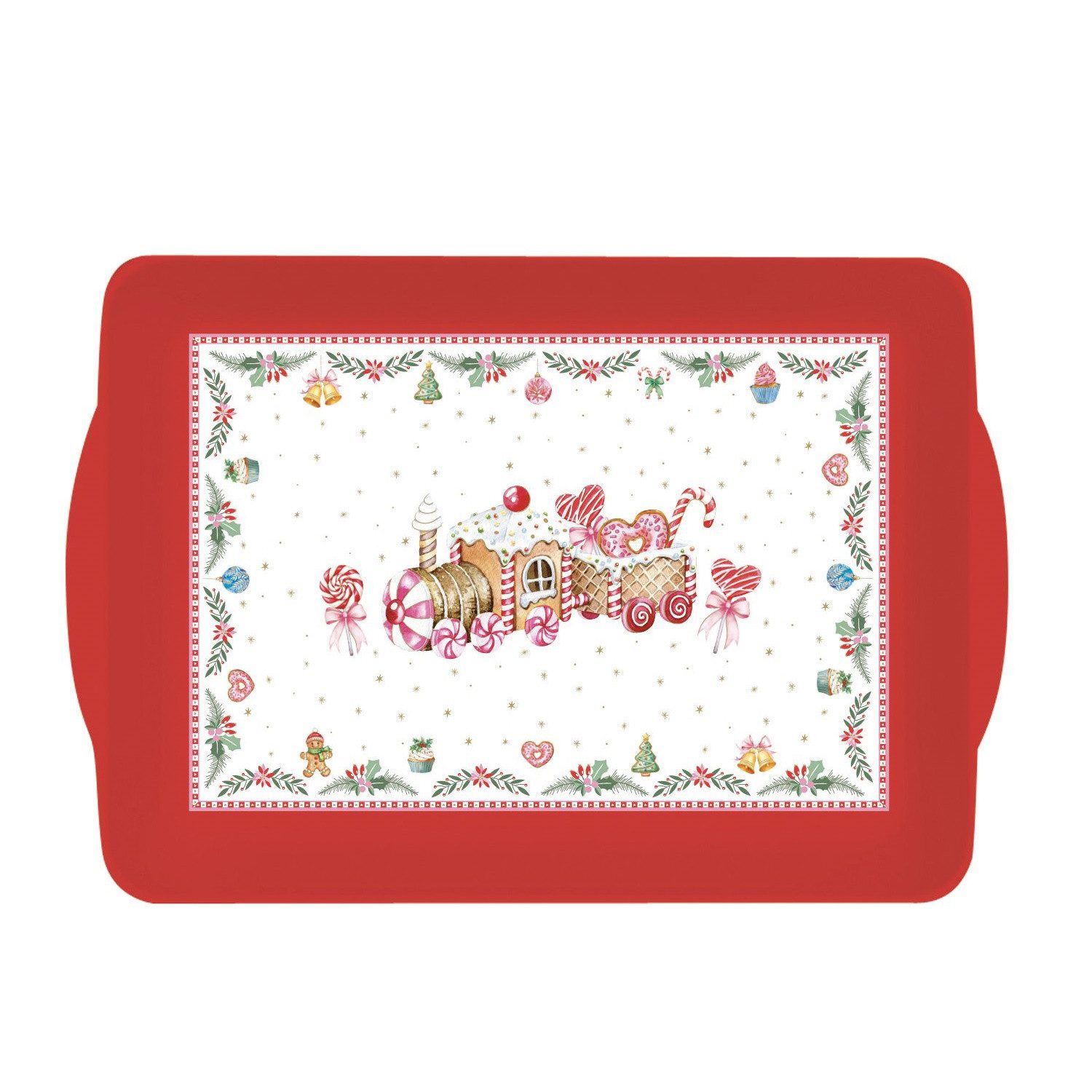 EasyLife Tafelservice Sweet Christmas, Melamin, Höhe: cm, Farbe: Mehrfarbig, Motiv: Lebkuchenzug
