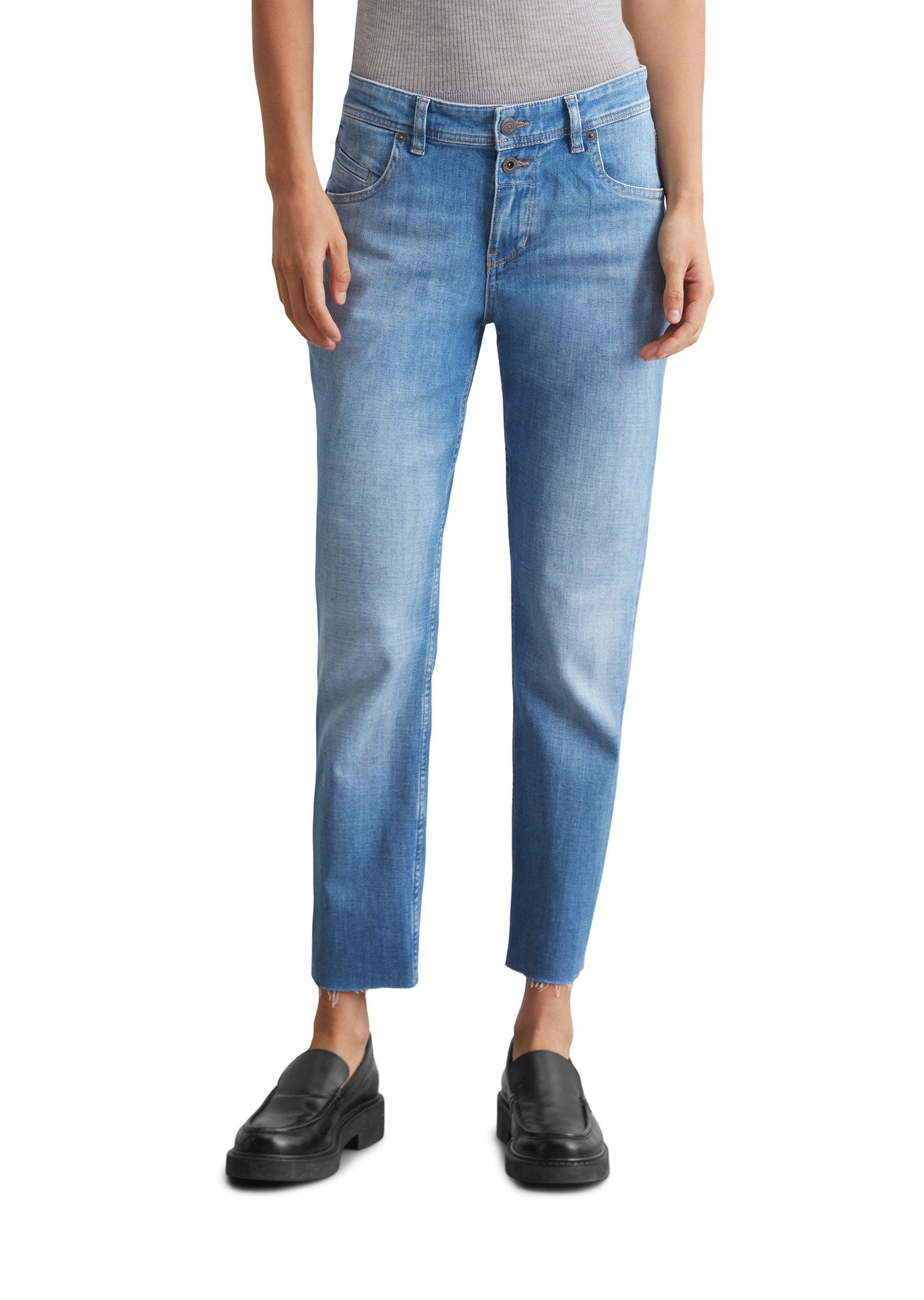 Marc O'Polo Boyfriend-Jeans mit zwei Knöpfen günstig online kaufen