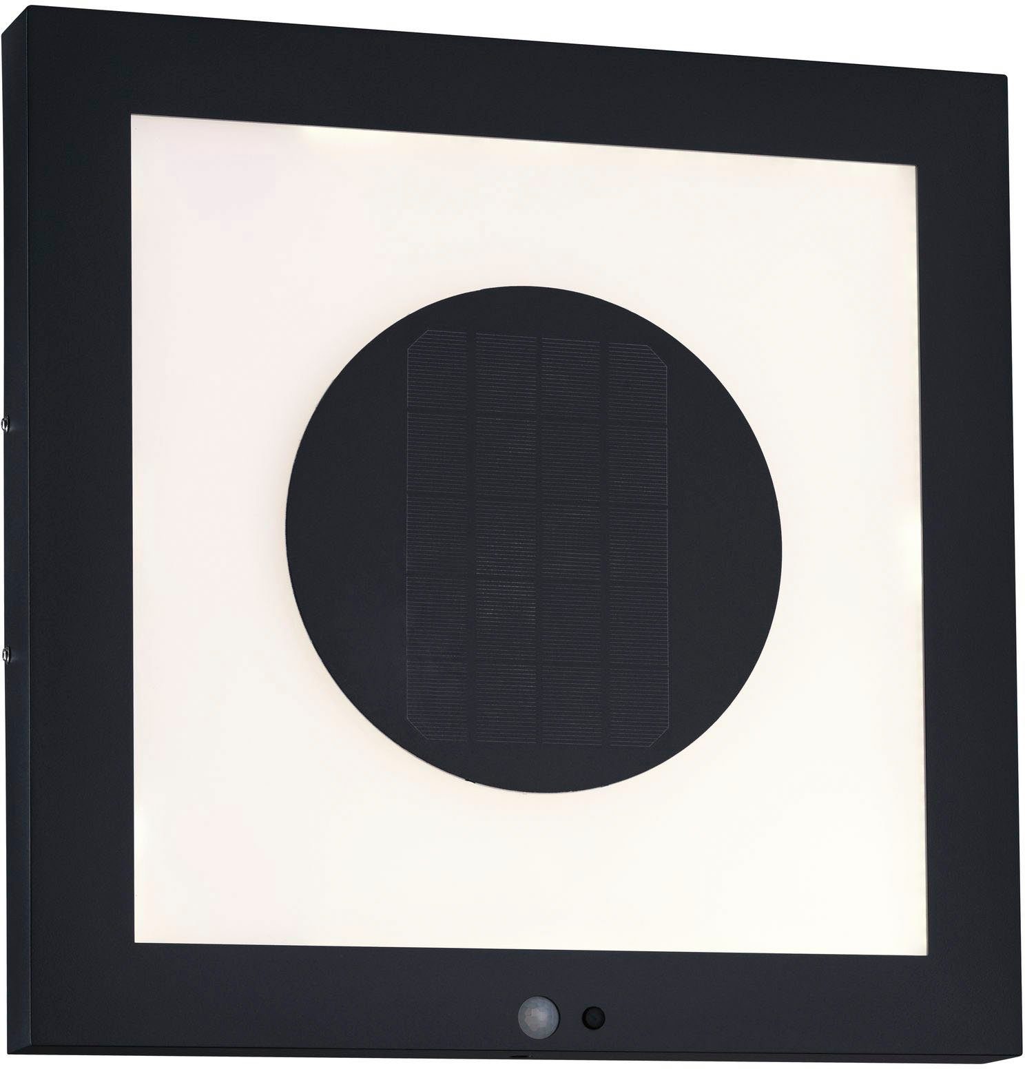 Paulmann LED Außen-Wandleuchte Taija, LED fest integriert, Warmweiß, Panel  setzt attraktive Lichtakzente an Außenwänden