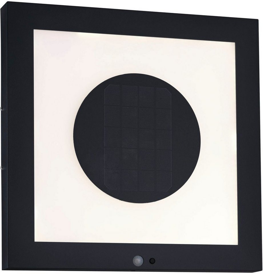 Paulmann LED Außen-Wandleuchte Taija, LED fest integriert, Warmweiß, Panel  setzt attraktive Lichtakzente an Außenwänden