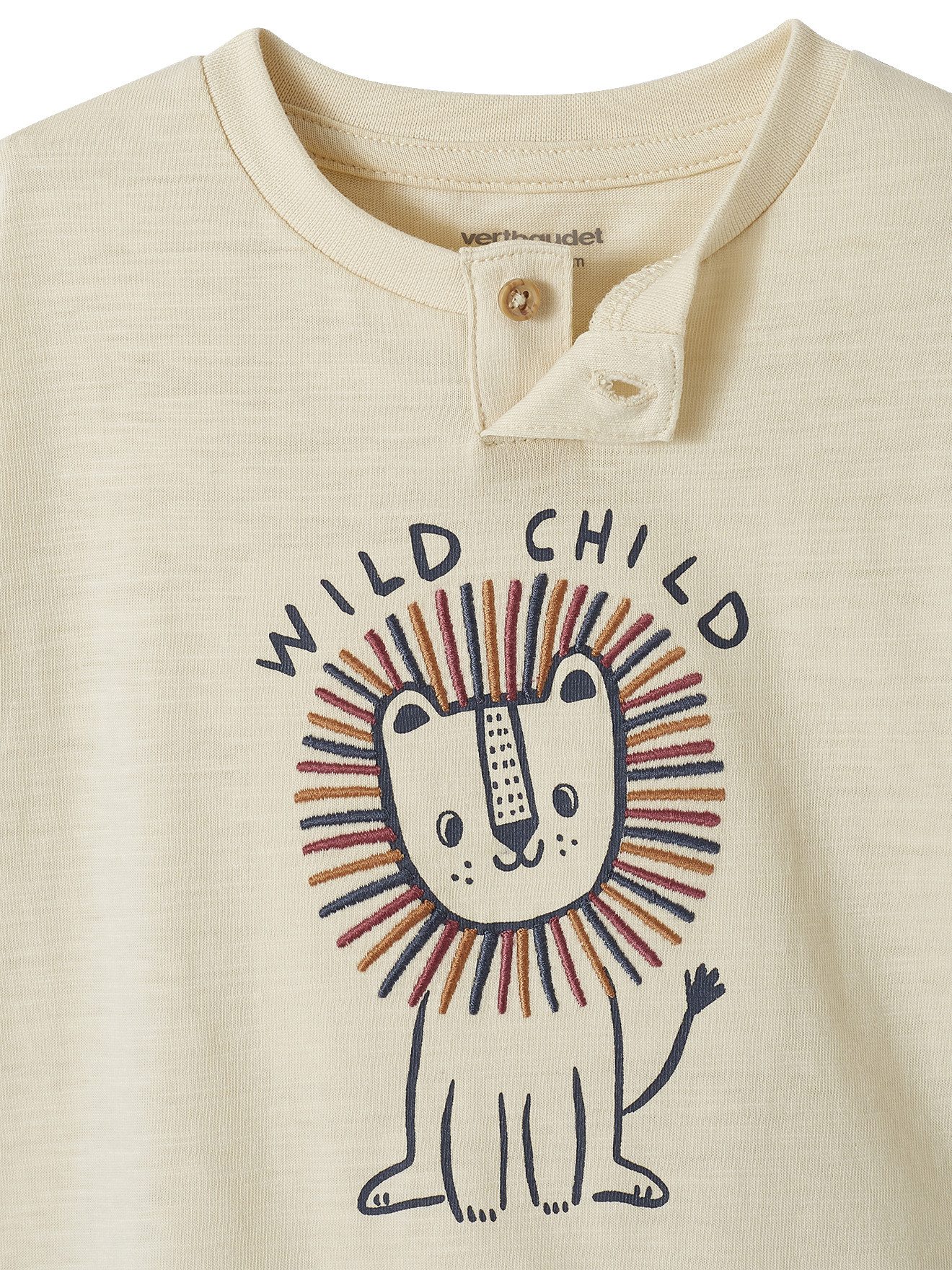 vertbaudet Langarmshirt Baby Shirt mit Löwe – Bild 3 von 4