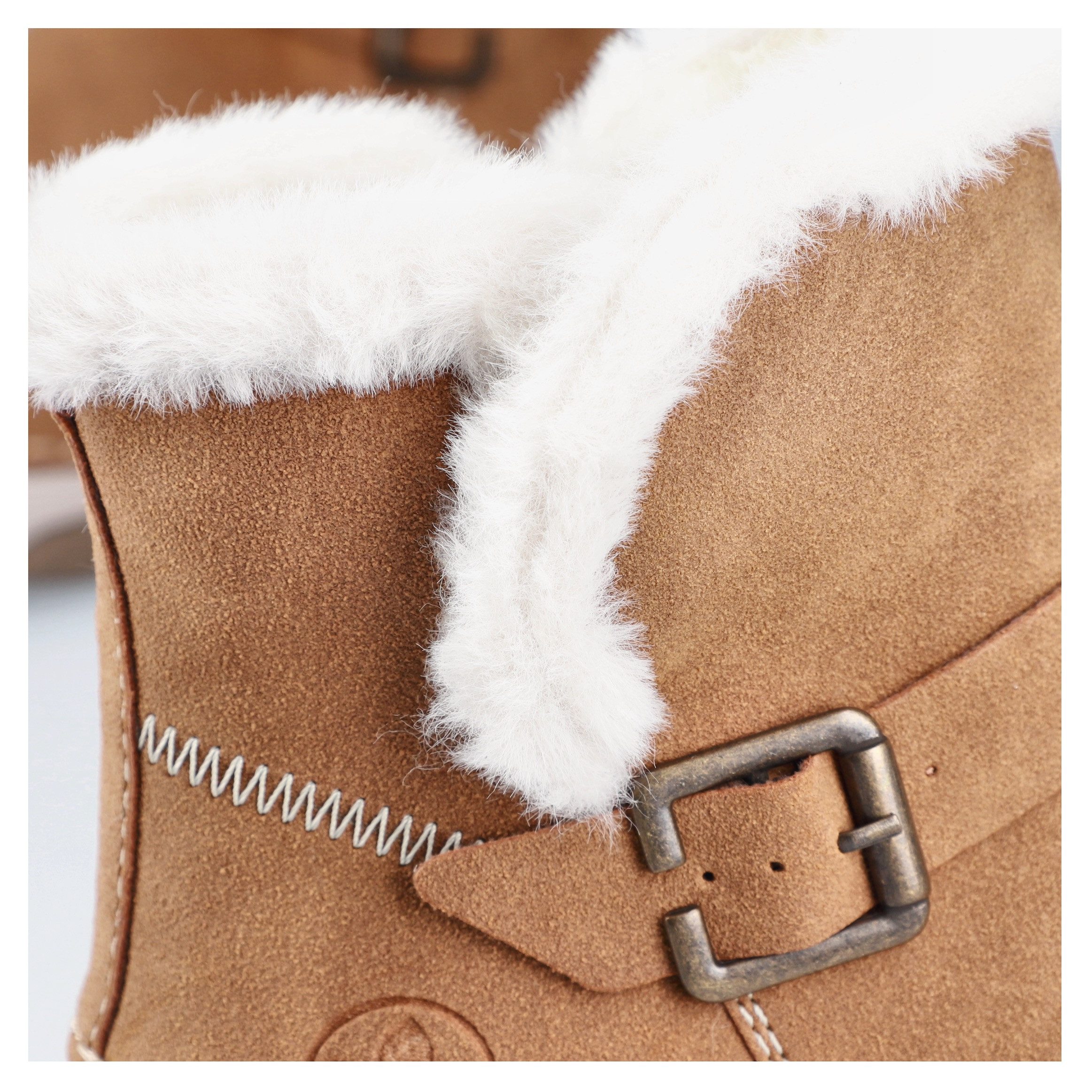 Rieker Winterboots Winterstiefelette, Reißverschluss-Boots mit Zierschnalle